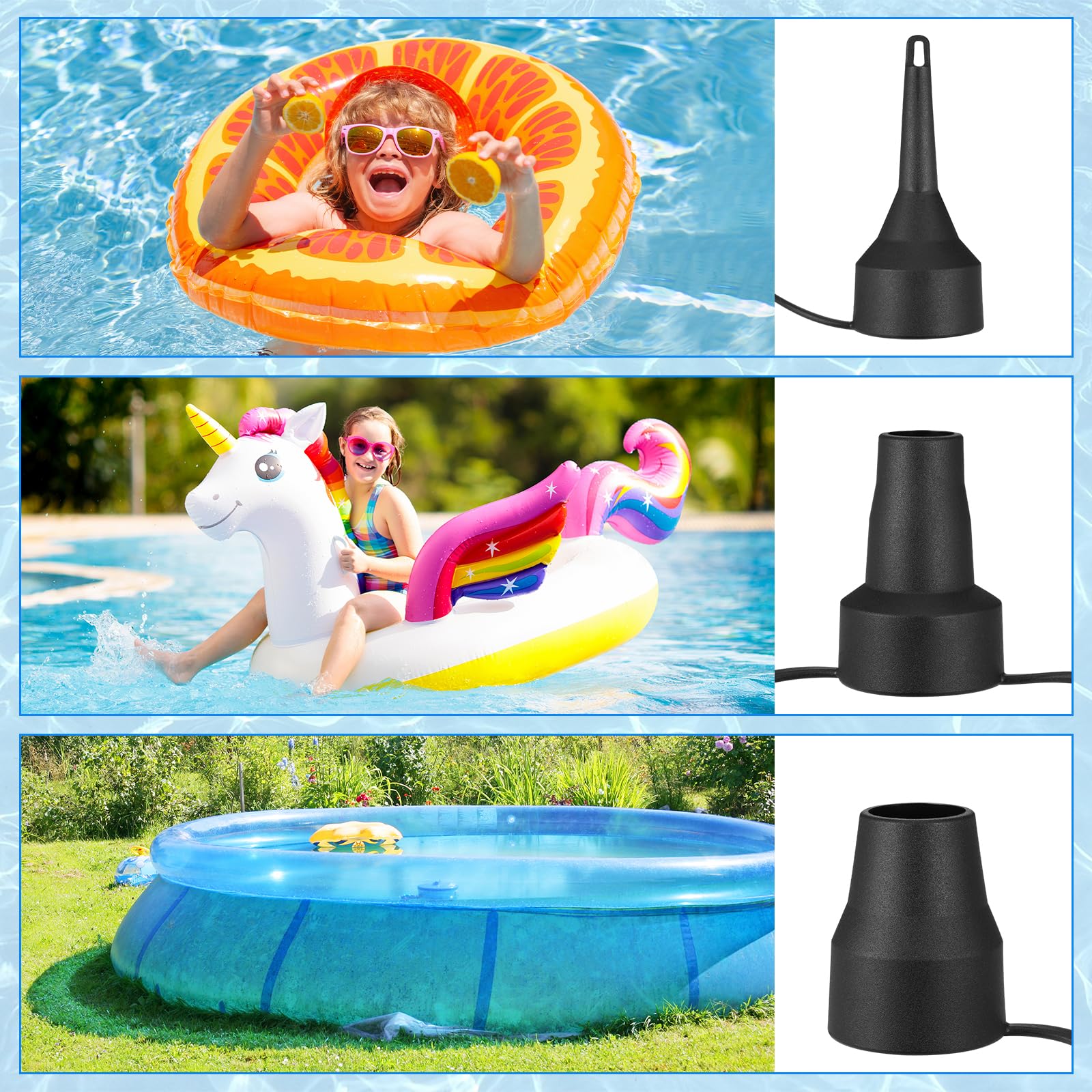 Elektrische Luftpumpe 2-in-1 - Aufblasen & Entleeren Für Luftmatratzen & Pool