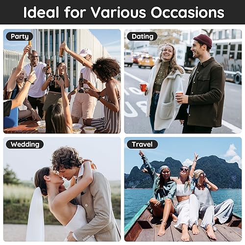 Miniatura 7 de Segbeauty Botella de repuesto de perfume de tamaño de viaje, 5 juegos de 0.7 fl oz, atomizador, mini dispensador portátil de colonia de viaje,