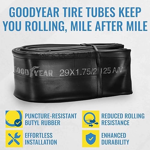 Miniatura 2 de Tubo de Bicicleta Goodyear con Goma de Butilo - Tubos de Bicicleta Confiables para Ciclismo Premium