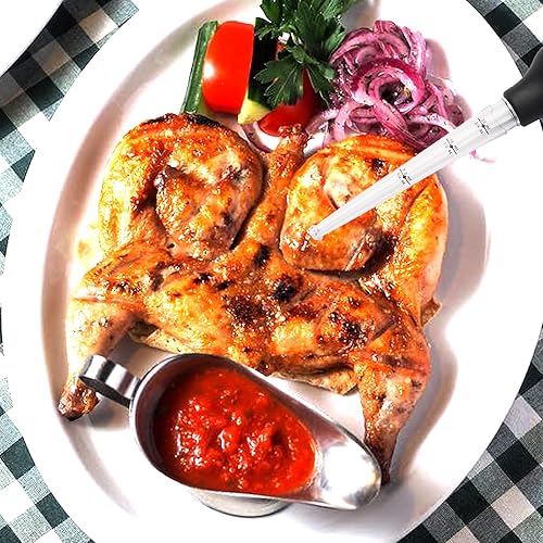 Miniatura 2 de Tostador de pavo con cepillo de limpieza, jeringa de grado alimenticio para cocinar y hornear, incluye bombilla desmontable de grado alimenticio con