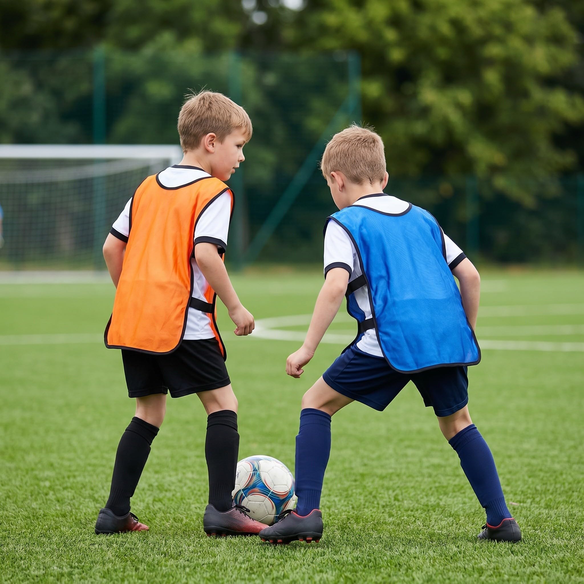 Yardwe Chalecos Deportivos de Entrenamiento para Jóvenes 12piezas, de Fibra de Poliéster, Secado Rápido y Absorción de Humedad, Ideales para Prácticas en Interiores y Entrenamientos