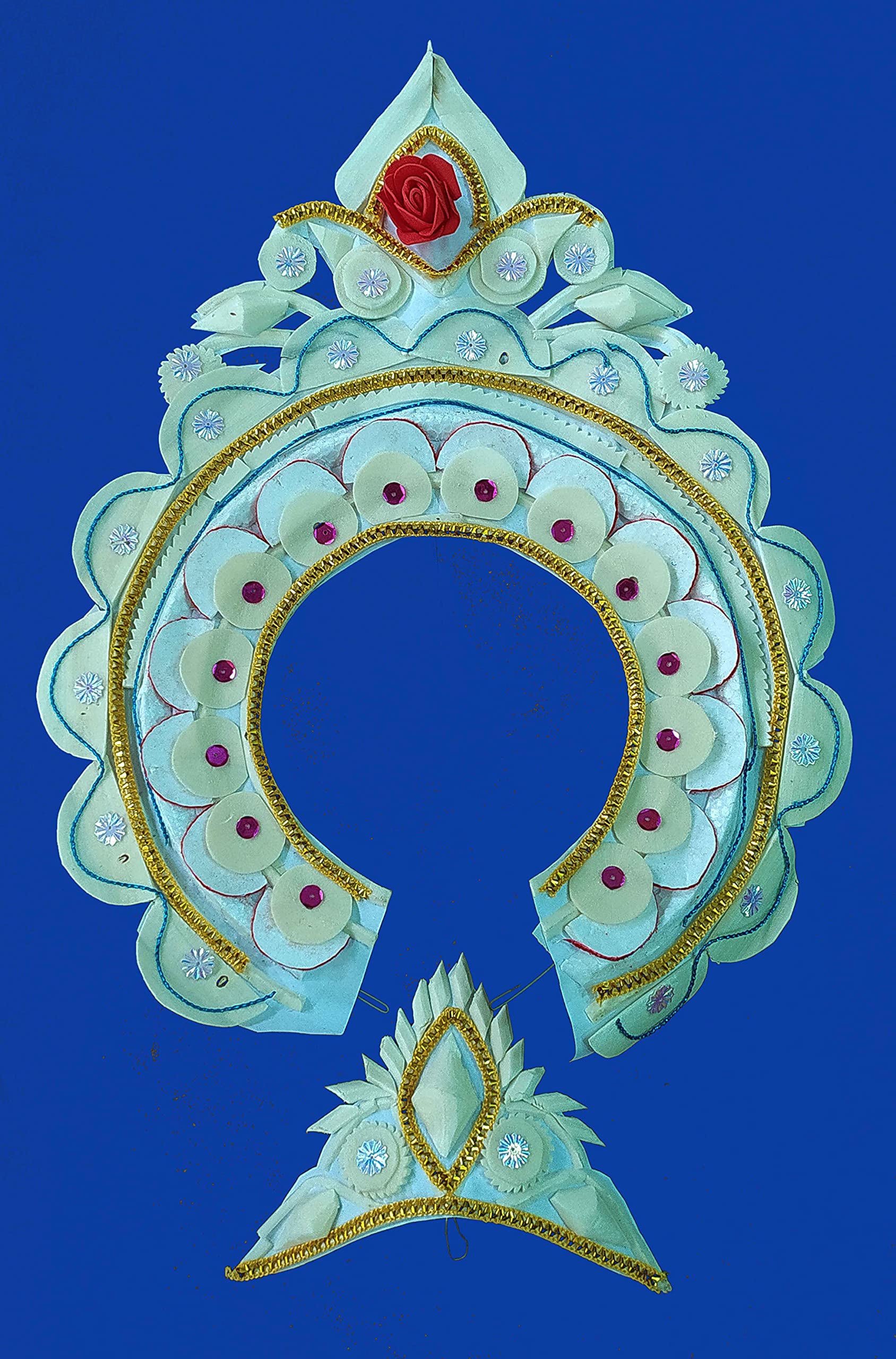 Natural Shola Khopa Mukut, Princess, Medium