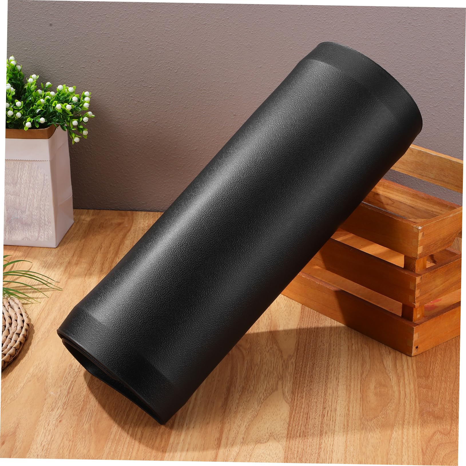 GLEAVI Tappetino Antistanchezza per Piedi Nero in Pvc e Schiuma, Imbottito e Multiuso per Cucina e Ufficio, Facile da Pulire, per Pavimenti e Ambienti di Lavoro