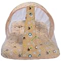 Toddylon Flat Bed Baby Bed New Born Baby Bedding Set Combo | Carry Bag | Mattress | Mosquito Net | Insect Protector | In
