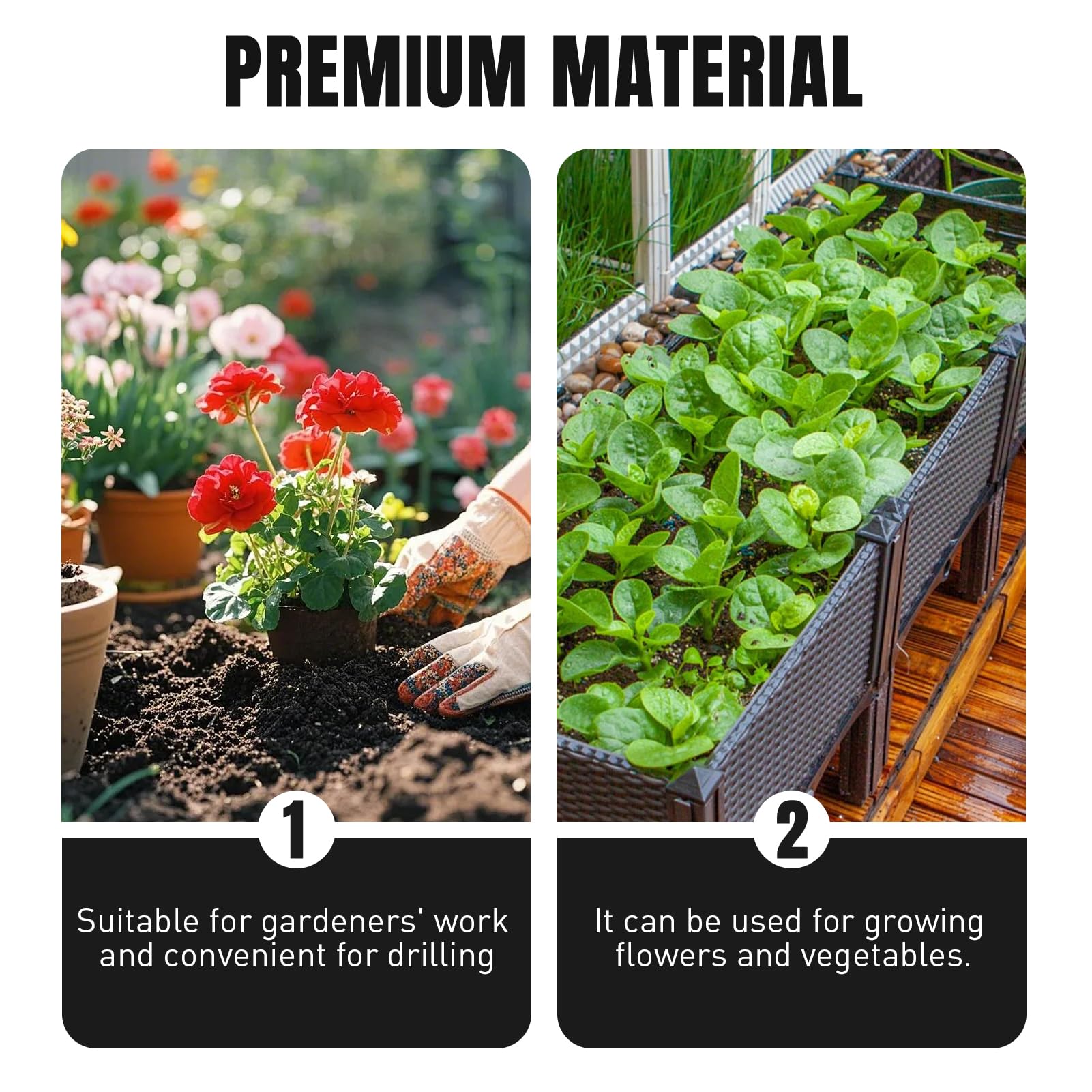 Foret hélicoïdal de Jardinage, 4x22cm, Mèche Tarière pour Perceuse, Jardin Tarière pour Perceuse électrique, pour Plantation de Bulbes, Fleurs, Compatible avec la Plupart des Perceuses