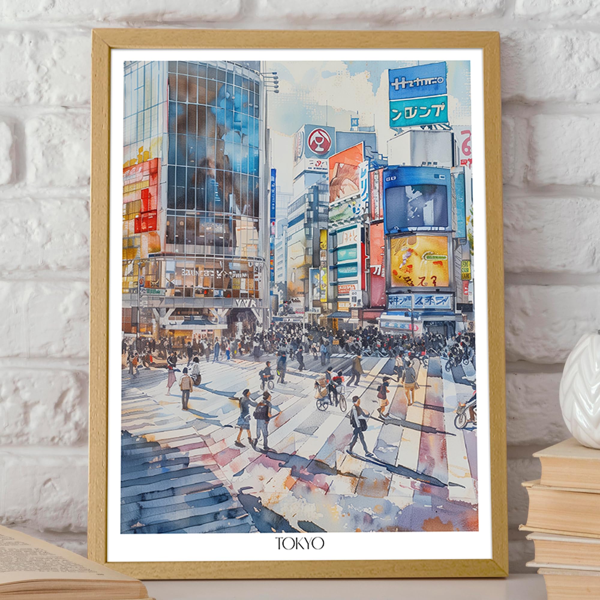 Amazon.com: Wallbuddy Tokyo City Street Scene Wall Art