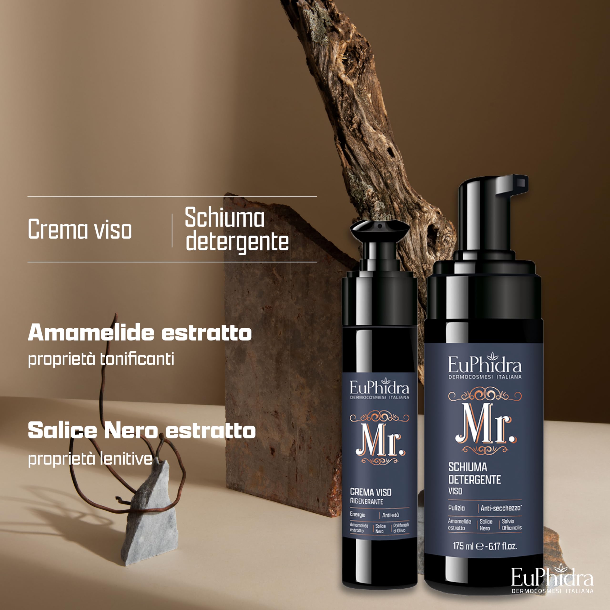 Euphidra, Mr. Jekill & Hyde Anti-Aging Face Box with Cleansing Foam and Regenerating Cream, with Natural Witch Hazel and Black Willow Extracts, SLES, Parabens and Mineral Oils - 3