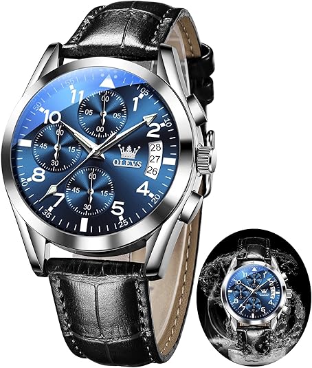 Leather Chronograph Dress Watch - $42.77