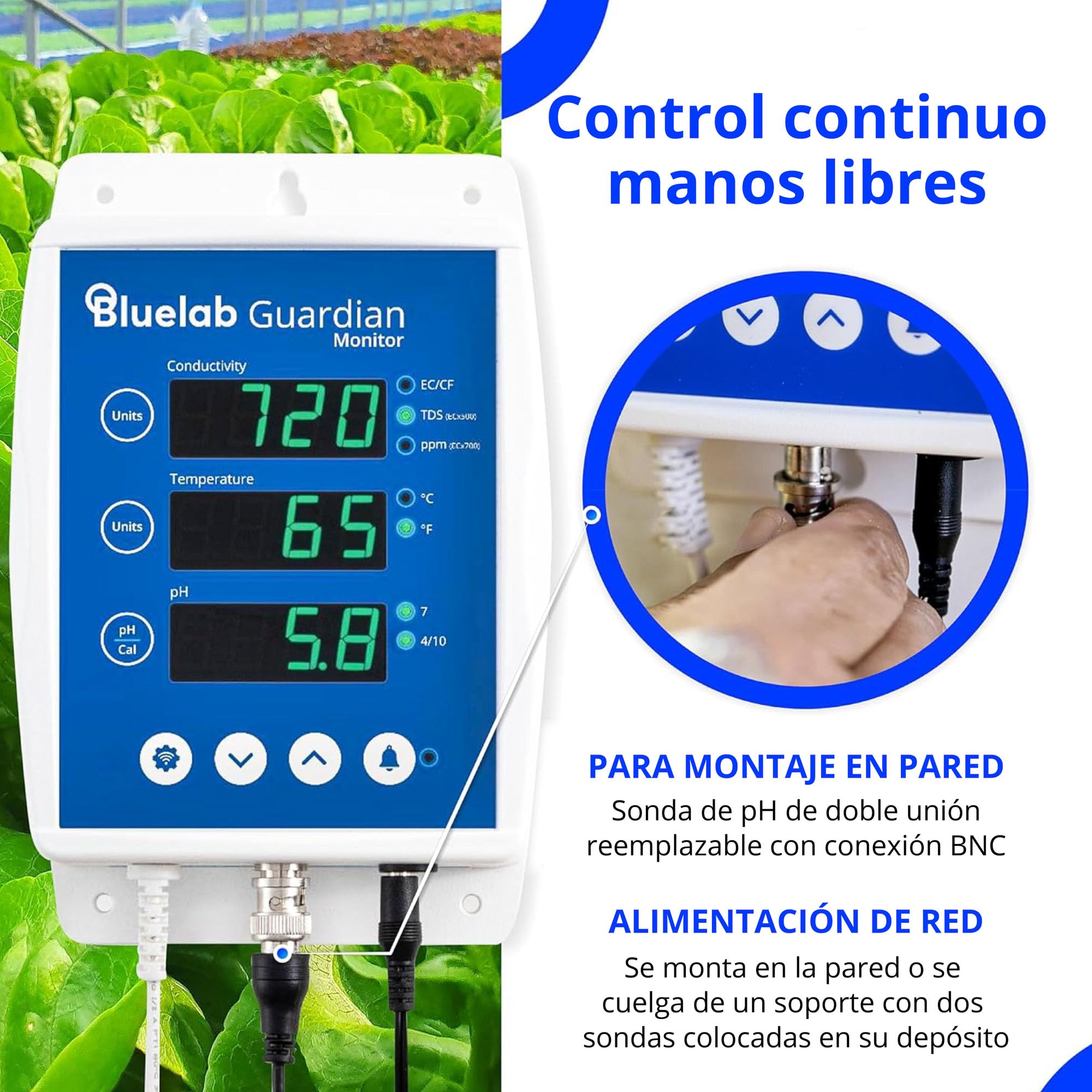 Bluelab Guardian Continuo Monitor WIFI. Ph/Ec/Temperatura