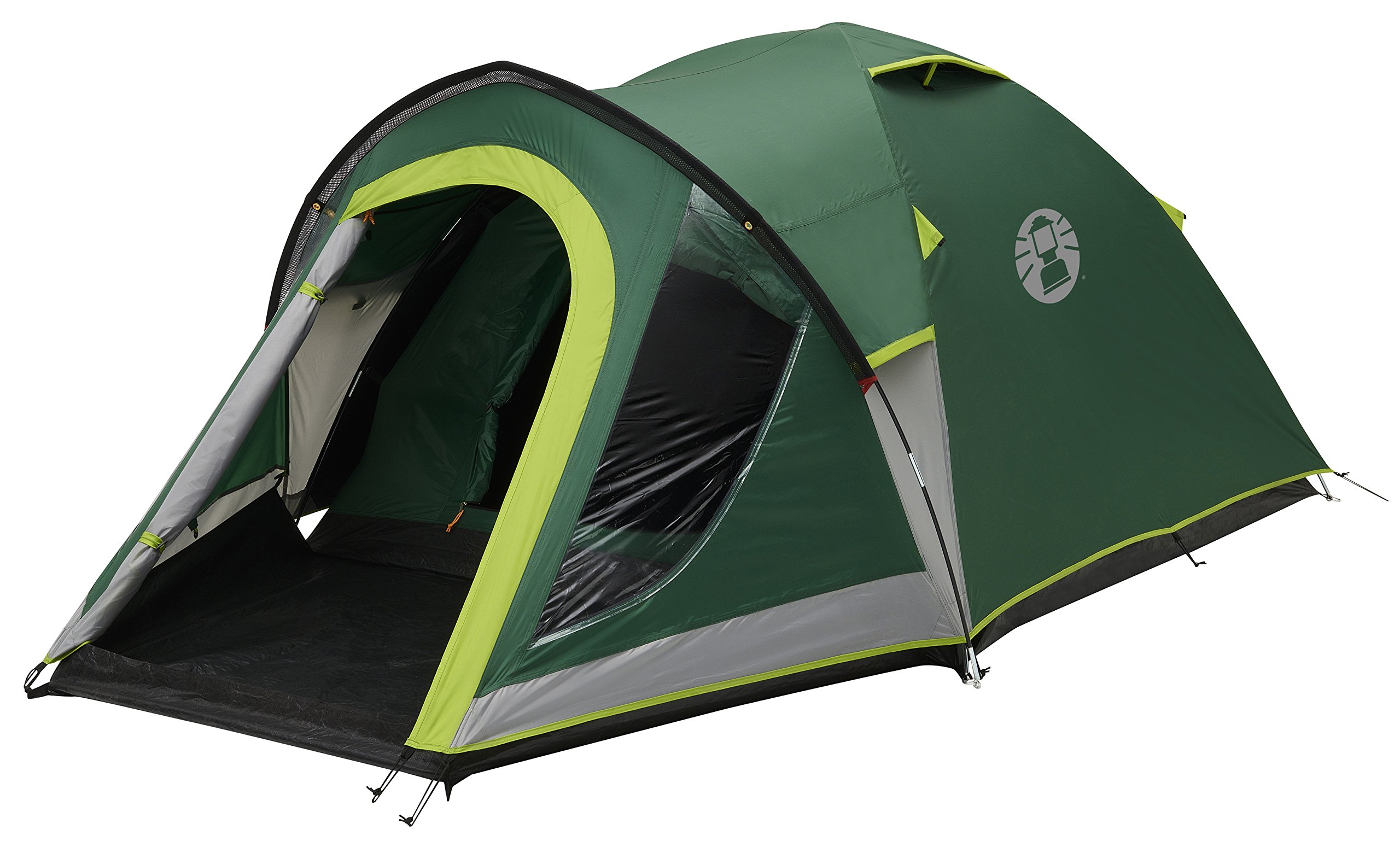Coleman Kobuk Zelt, 3/4 Personen, 3/4 Mann Zelt, Igluzelt, Festivalzelt, Leichtes Kuppelzelt mit Vorzelt, patentierte Nachtschwarz-Schlafkabine, Wasserdicht WS 4.500 mm Sport & Freizeit
