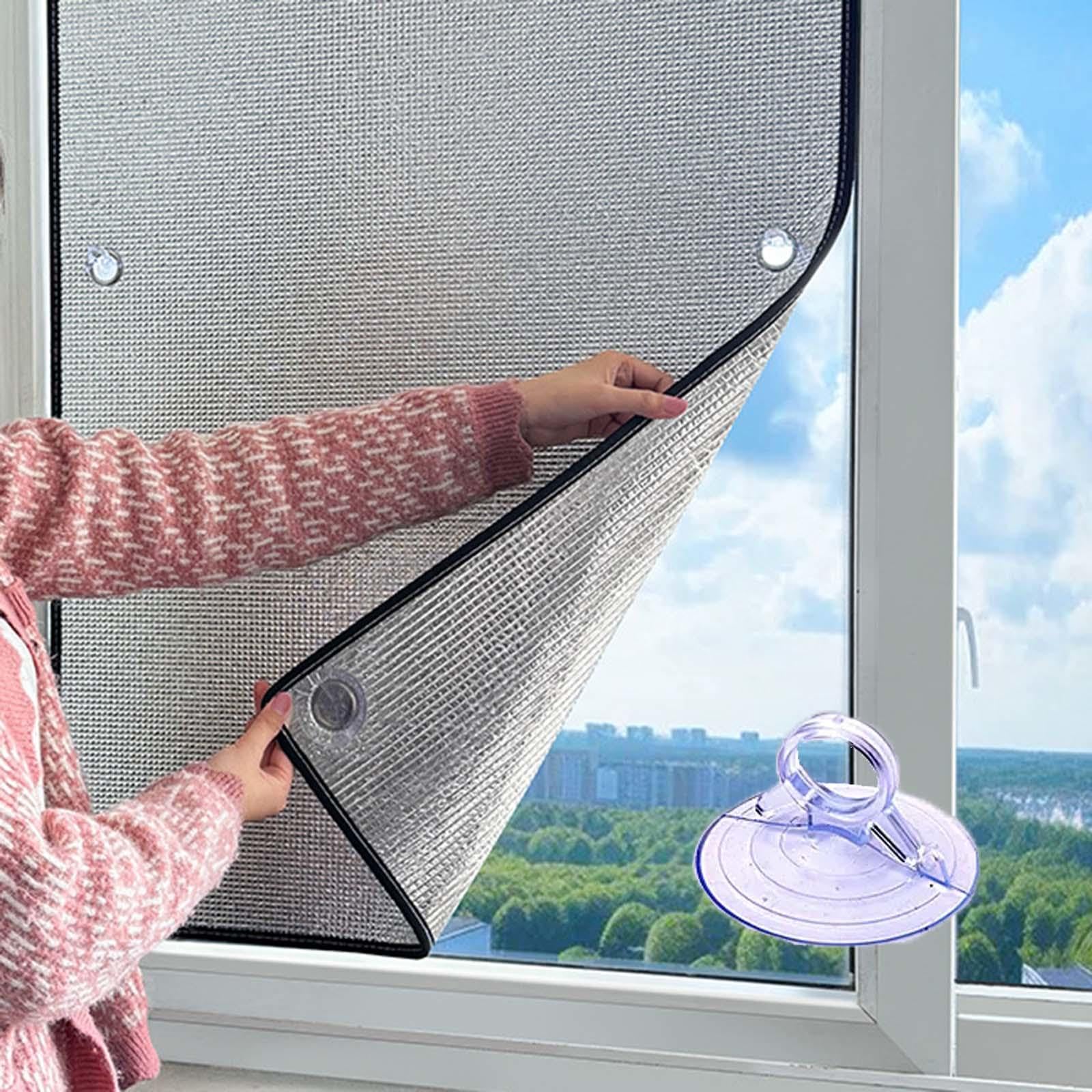 Film Pare-soleil Pour Fenêtre – Réfléchissant Aluminium – 80x140 Cm – Avec Ventouses – Isolation Thermique Et Intimité - 10