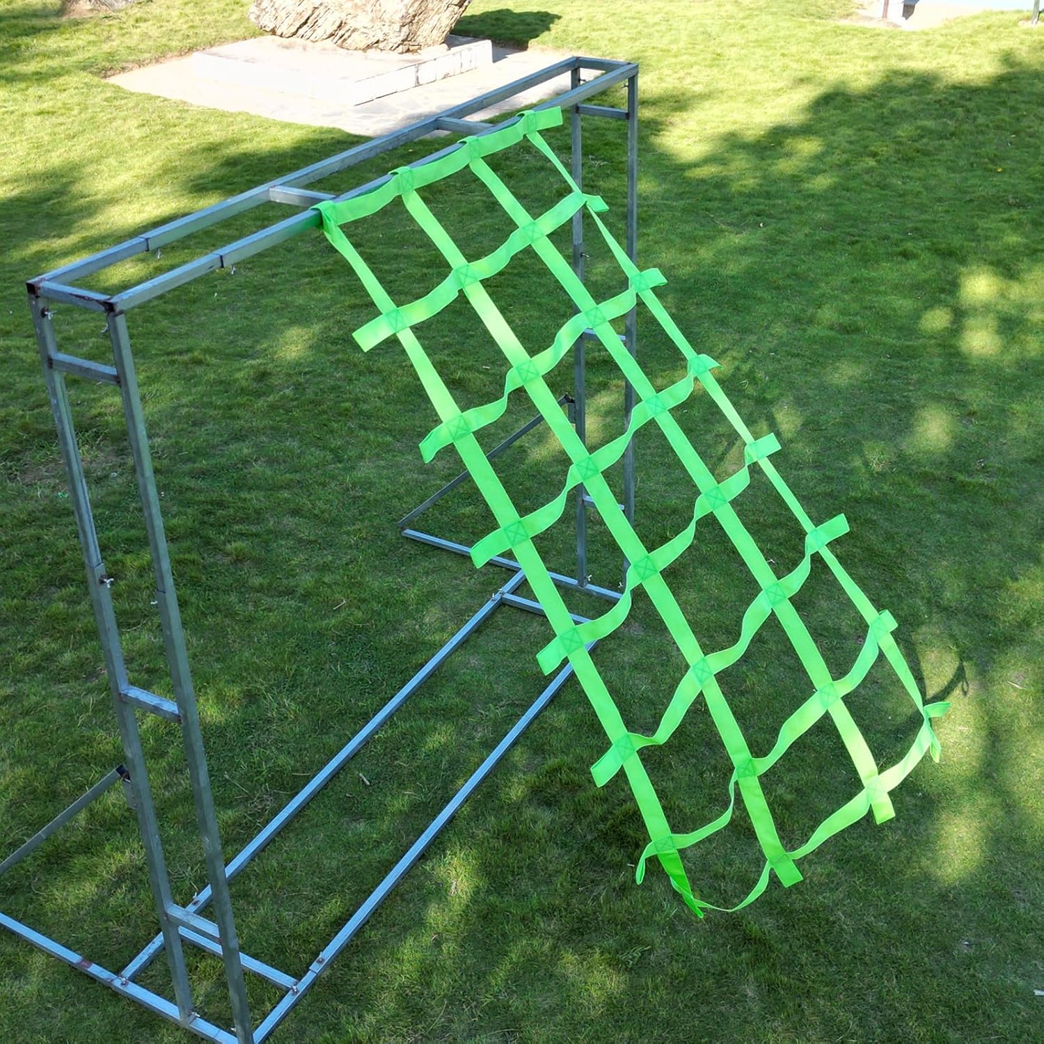 CL CLC Military Climbing Net - Indoor Climbing Net - Outdoor Climbing Net - Jungle Gyms-Climbing Cargo Net Heavy Duty - Obstacle Courses - 7ftx4ft-Green (87inchx48inch)
