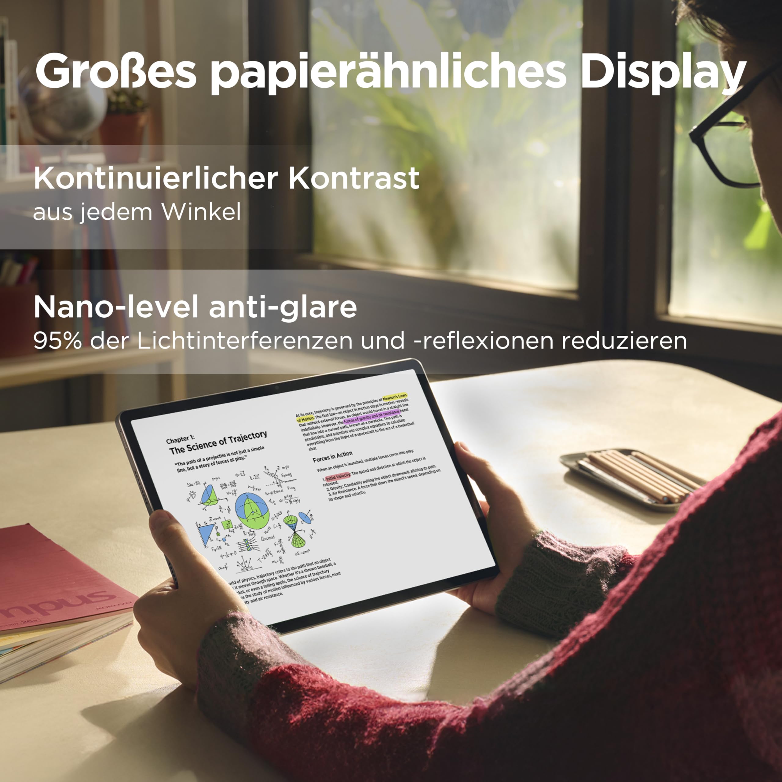 Lenovo Idea Tab Pro Tablette | Écran 3K 12,7" | MediaTek Dimensity 8300 | 8 Go de RAM | 256 Go eMMC | Android 14 | Gris Luna | avec Tab Pen Plus
