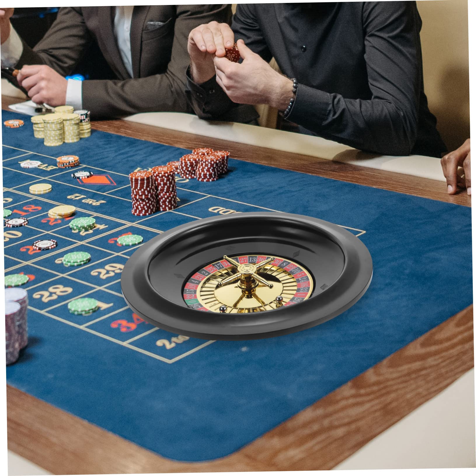 Garneck Ruota della roulette da 10 pollici per i giochi – Set di gioco professionale per giochi in casa e feste, ideale per notti da poker e giochi da tavolo ricreativo