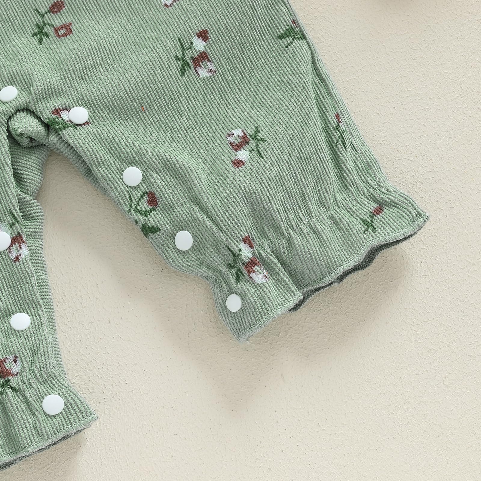 Sexy outfit Nowonarodzone dziewczynki Romper śliczny kwiatowy nadruk fałszywy dwuczęściowy kombinezon z długim rękawem z pałąkiem na głowę wiosenne jesienne ubrania