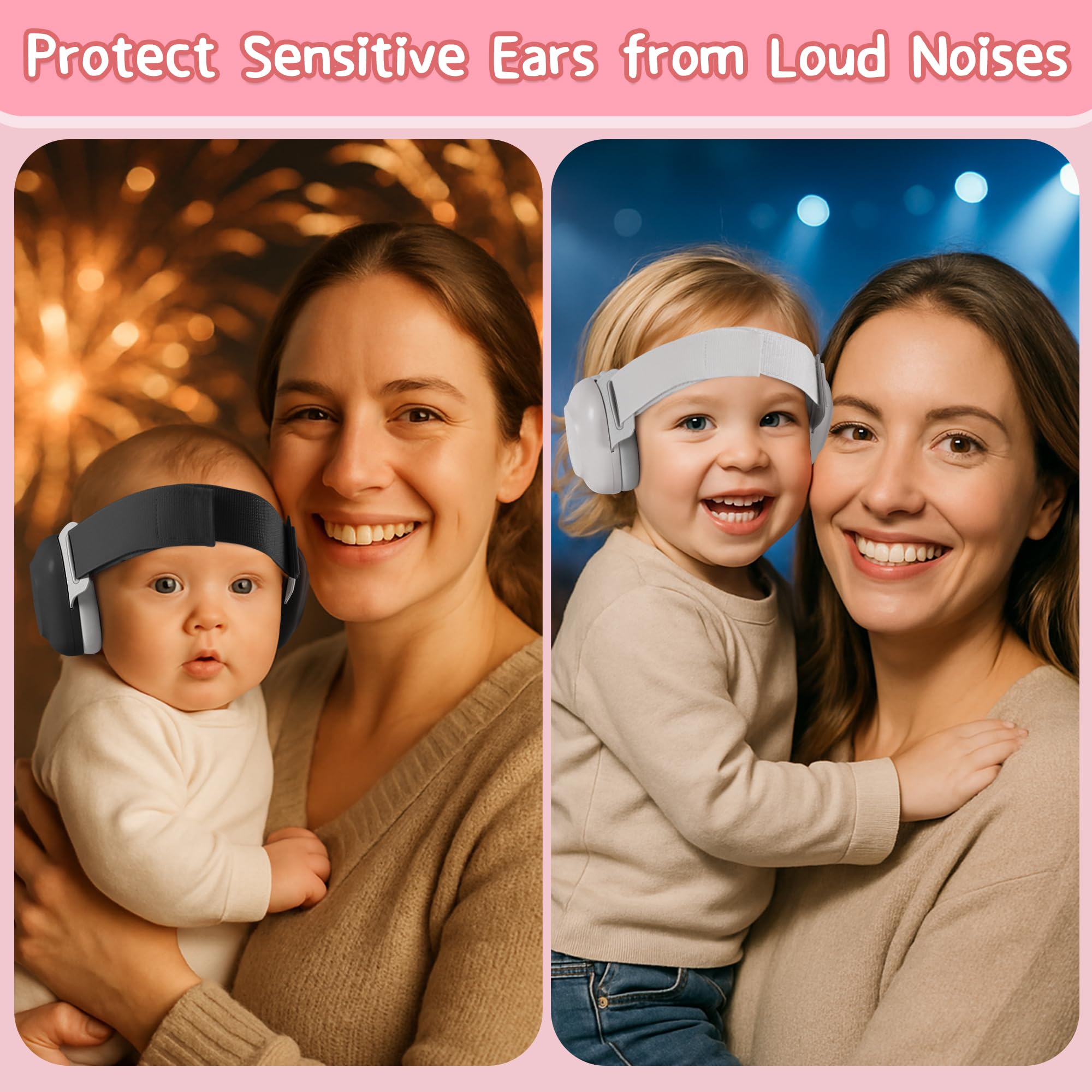 Baby Ear Defenders, Noise Reduction Earmuffs for 0-48 Months,SNR 27dB - Image 4