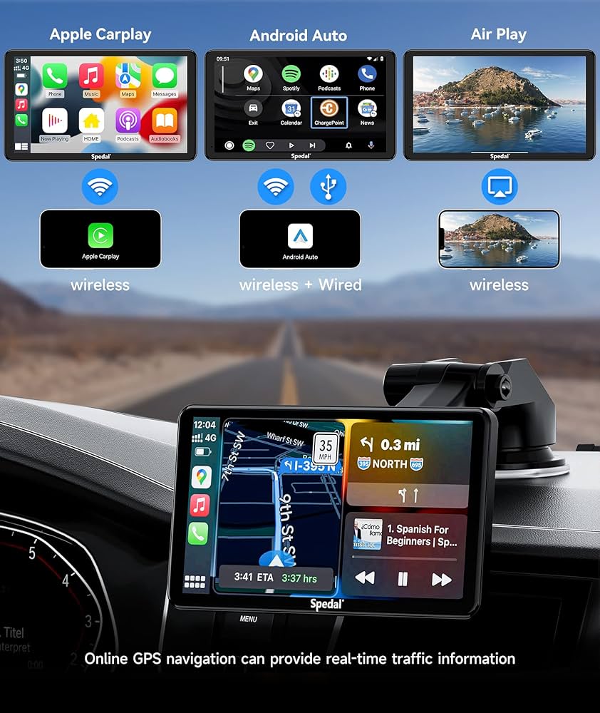 Spedal CL860L ポータブル CarPlay & 2K Amazon.co.jp: Spedal CL860L Portable CarPlay & 2K Dash