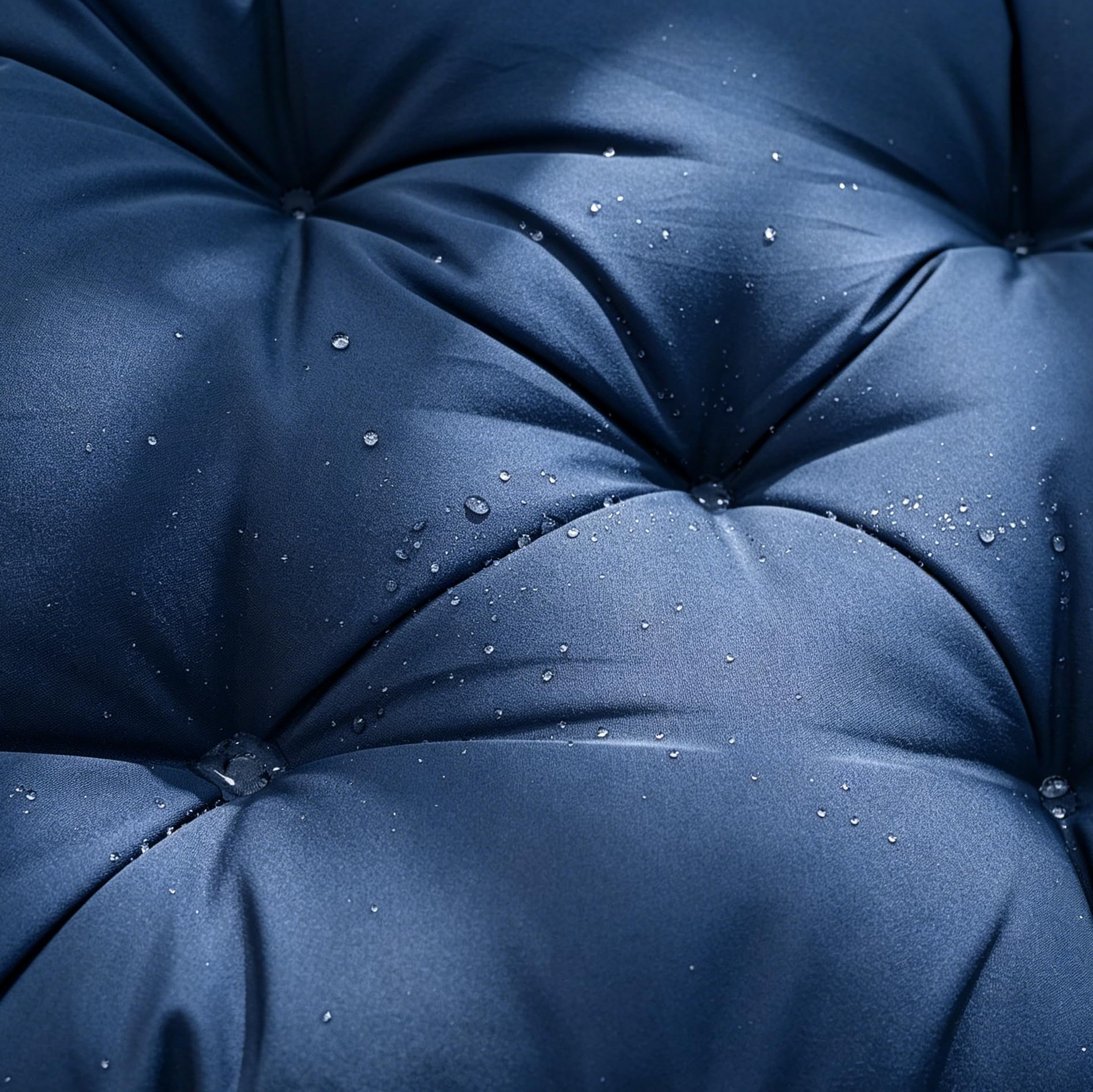 Coussin pour Banc de Jardin avec Dossier déperlant et résistant aux UV pour l'intérieur et l'extérieur Coussin d'assise avec Dossier pour balancelle (Bleu foncé, 120 * 50 * 50 * 10 cm)
