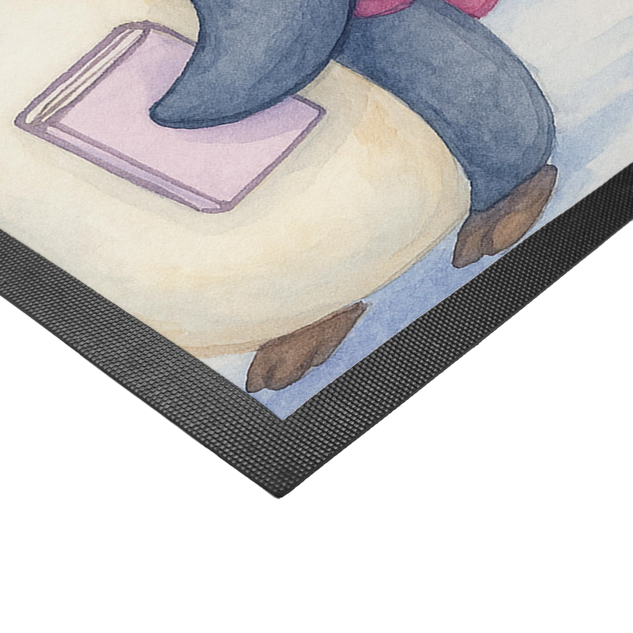 Mr. & Mrs. Panda Fußmatte personalisierbar Pinguin Beste Tochter der Welt Design 40 x 60 cm - Geschenk, Personalisierte, Kleine, Fussmatte personalisiert, Vater, Geburt, Kinder, Mutter, Familie