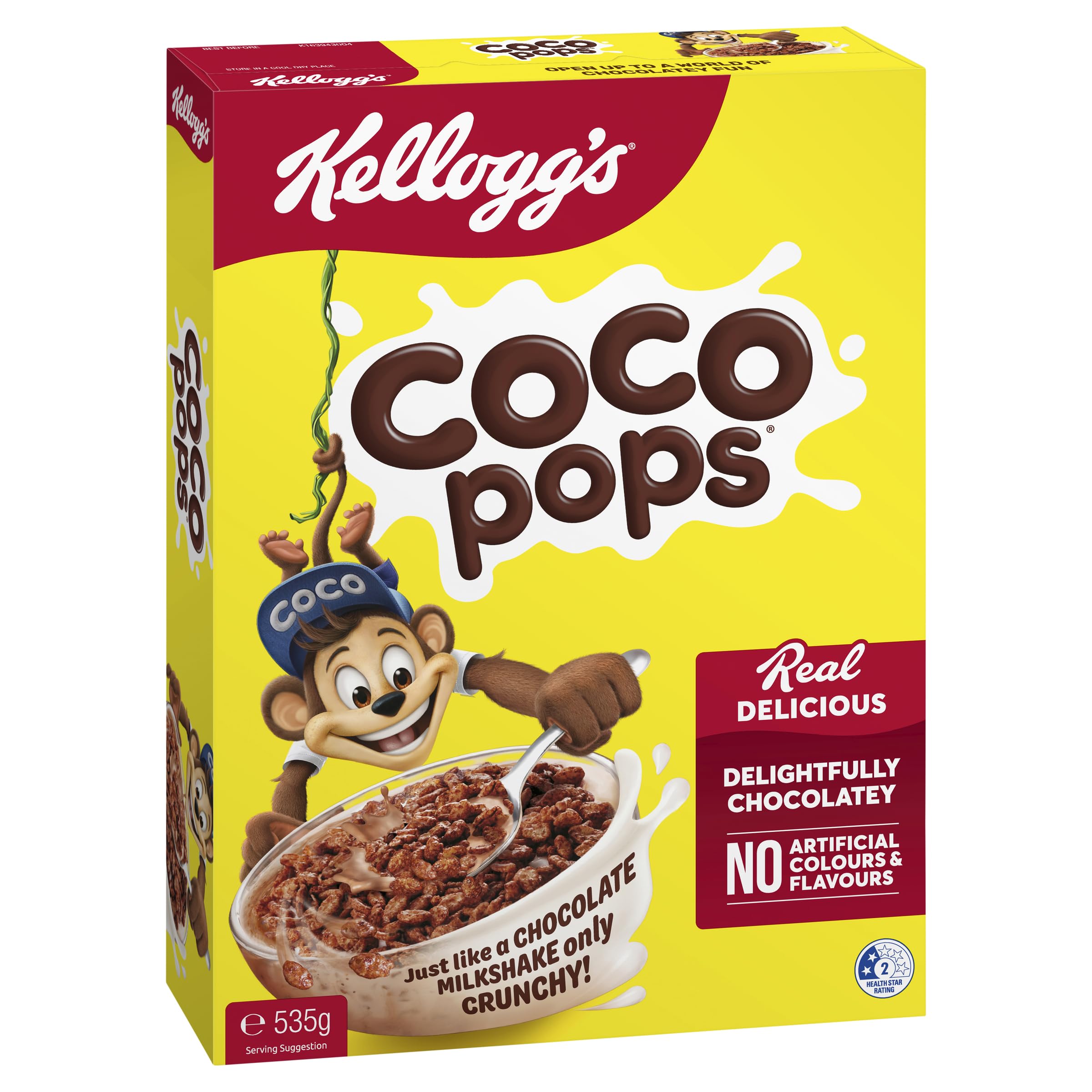 Kellogg's Coco Pops Chocolatey Breakfast Cereal 535g