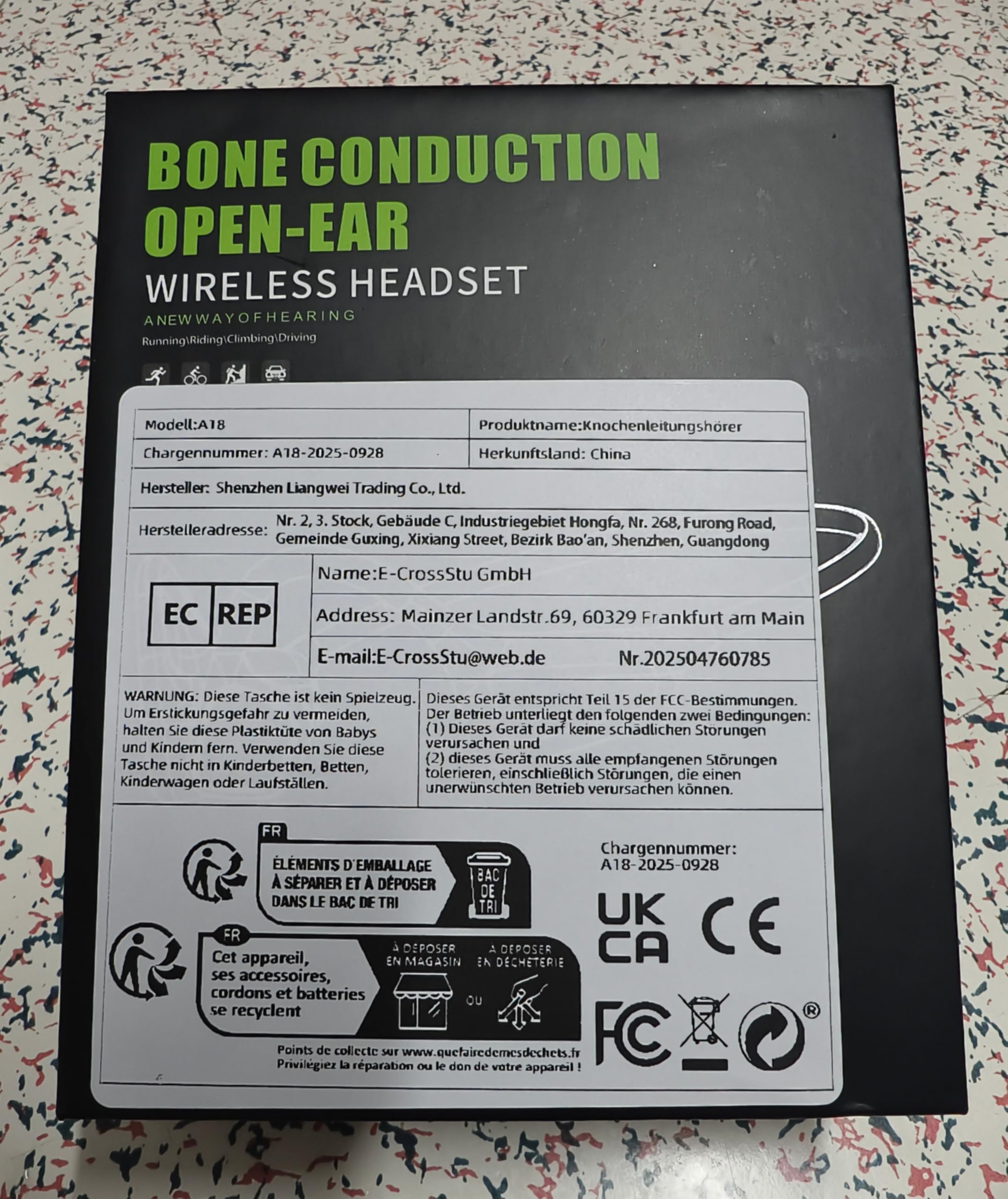 Słuchawki z przewodnictwem kostnym, Bluetooth 5.4, otwarte ucho, do biegania, z mikrofonem, czas odtwarzania, bezprzewodowe słuchawki do biegania, IPX5, wodoszczelne, sportowe, do treningu, jazdy na