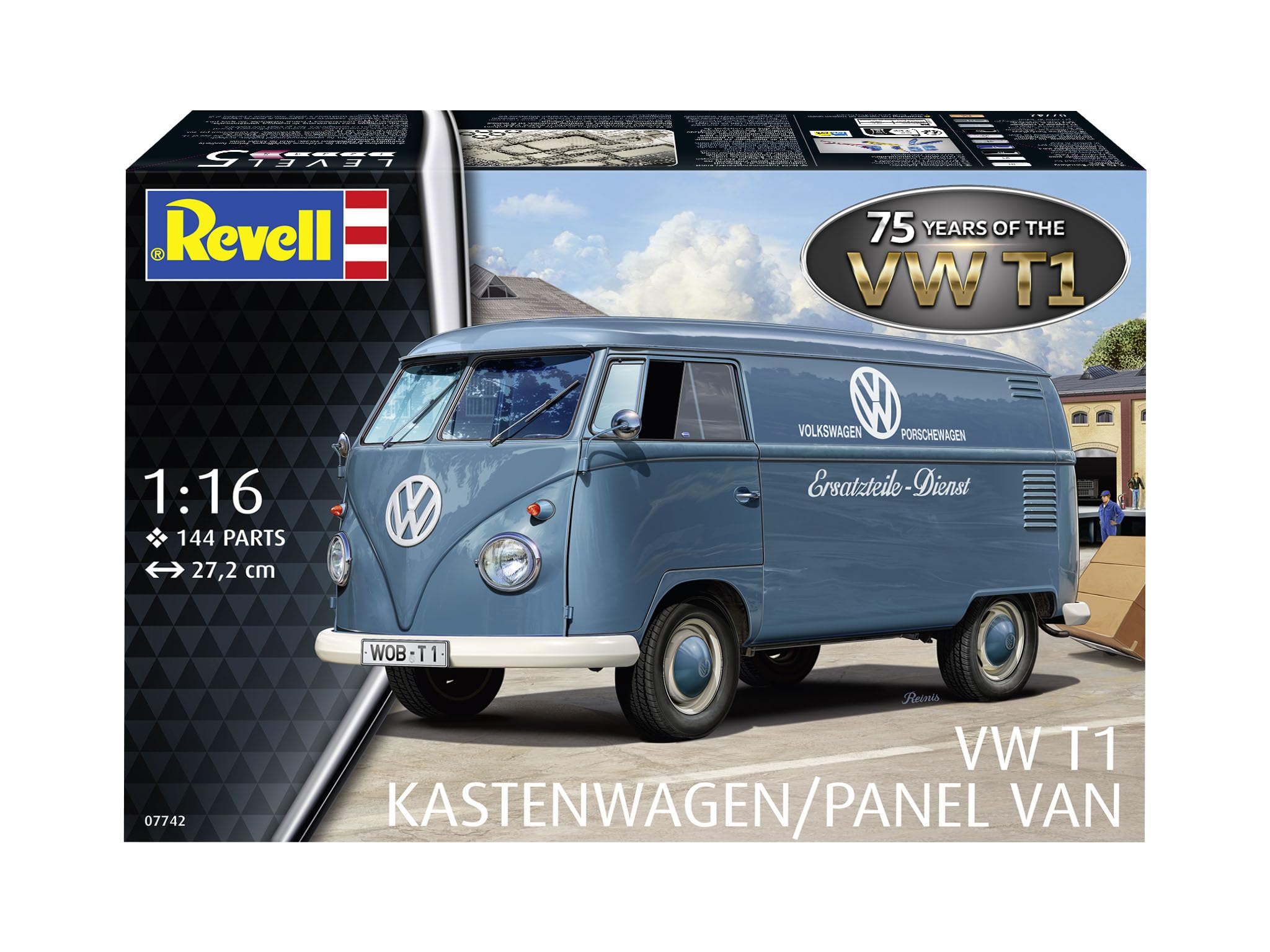Amazon | ドイツレベル 1/16 75' VW T1 パネルバン プラモデル 07742