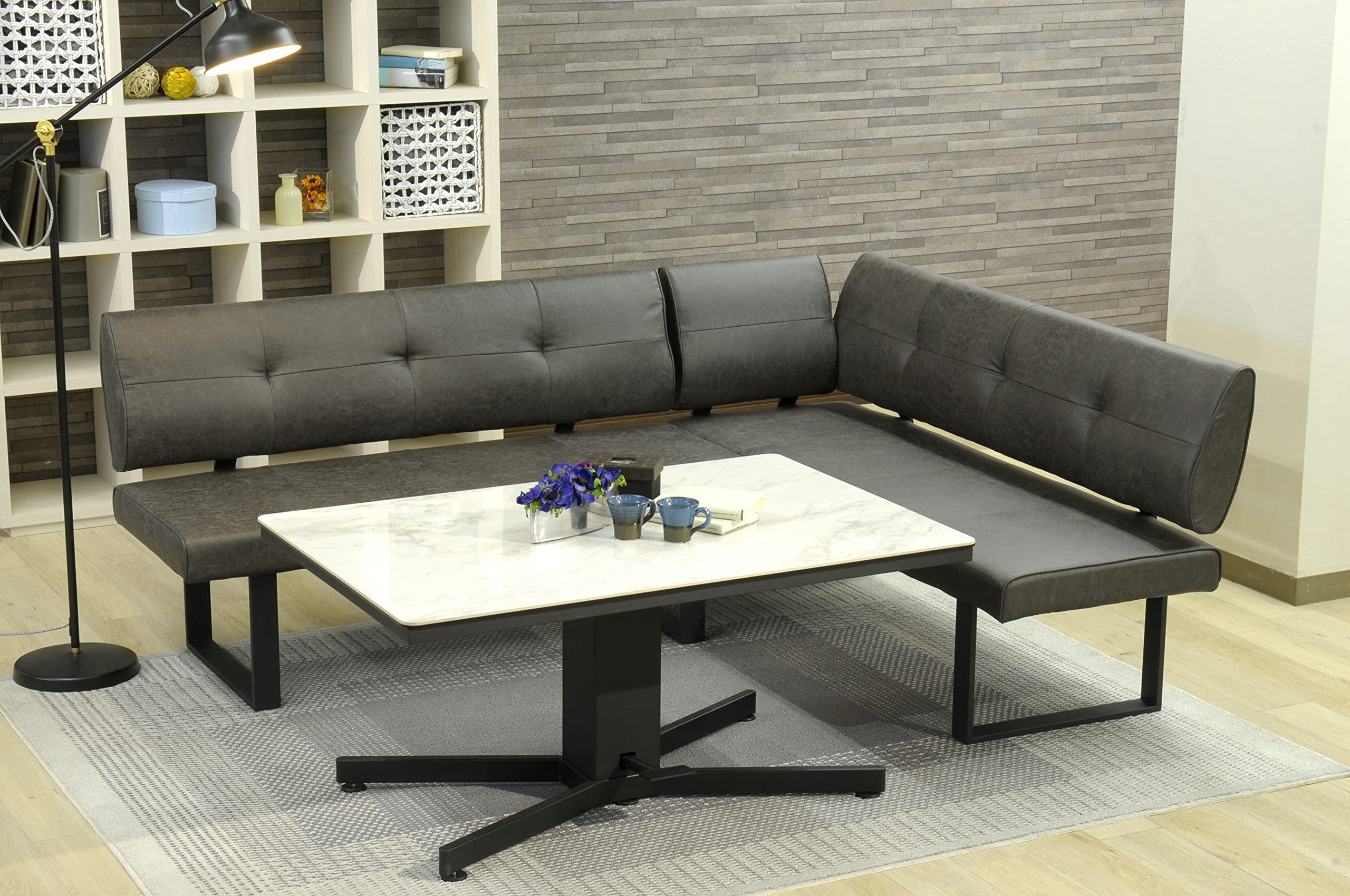 Amazon｜筑波産商(tsukuba-sansho) グリート LD ディナーソファ BK