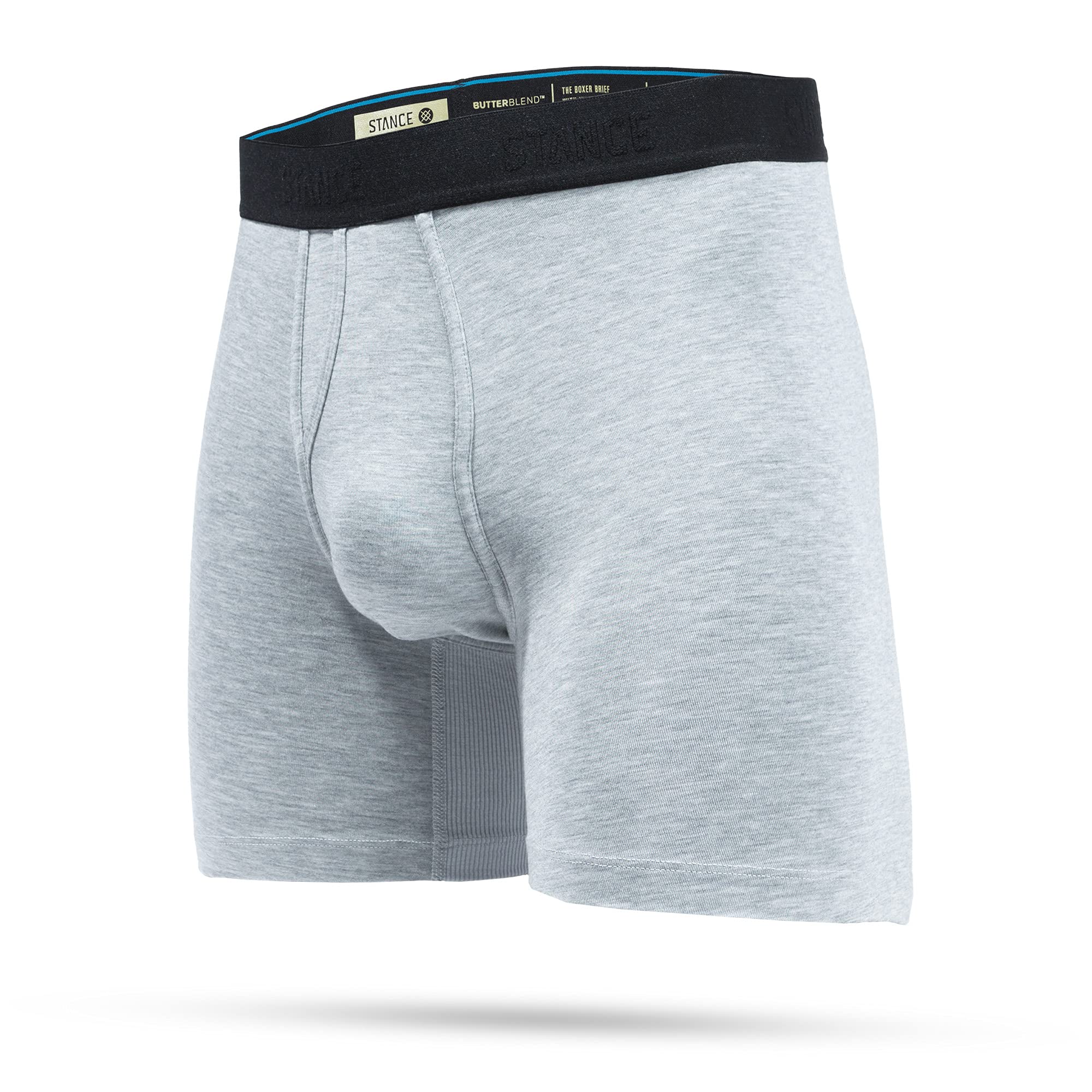 Stance Regulation Boxer Brief- Butterblend - Mid Support (Heathergrey, Large)