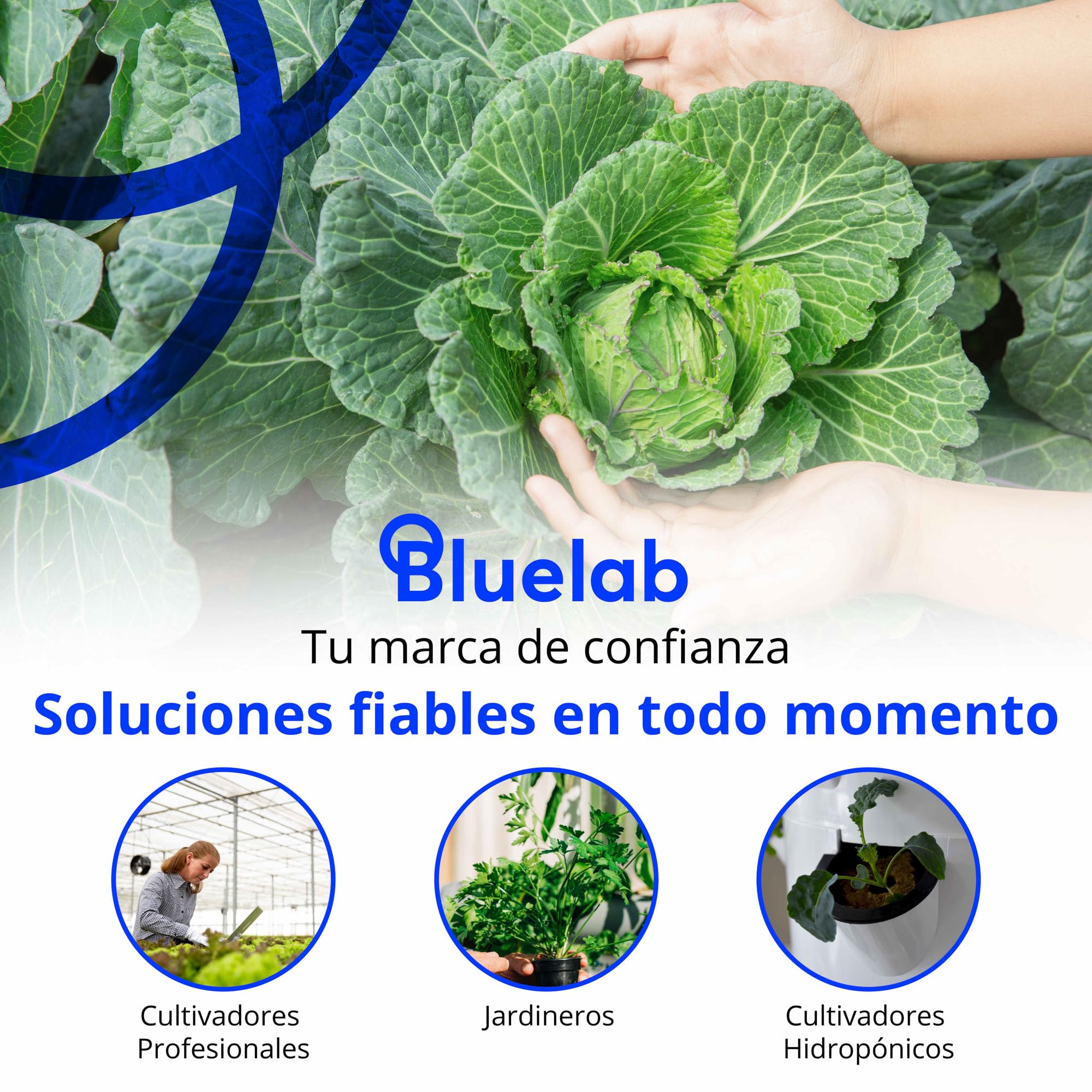 Medidor combinado METCOM de Bluelab - Medidor combinado de pH, temperatura y conductividad (CE) con sondas, de fácil calibración