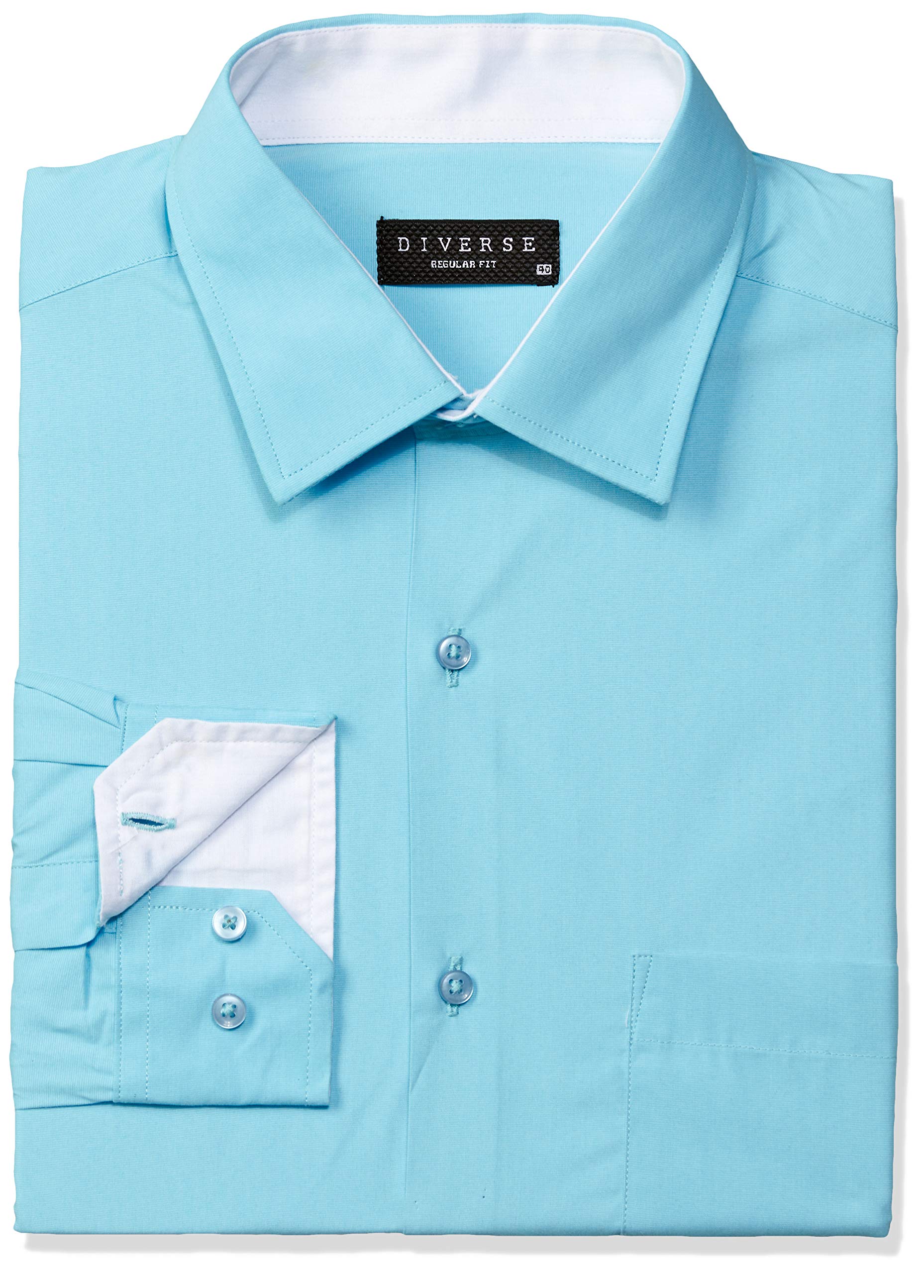 DiverseMen's Solid Regular Fit Formal Shirt
