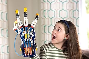Thames & Kosmos Mega Cyborg Hand STEM Experiment Kit | Build Your Own GIANT Hydraulic Amazing Gripping Capabilities Adjustable for Different Sizes Learn Pneumatic Systems