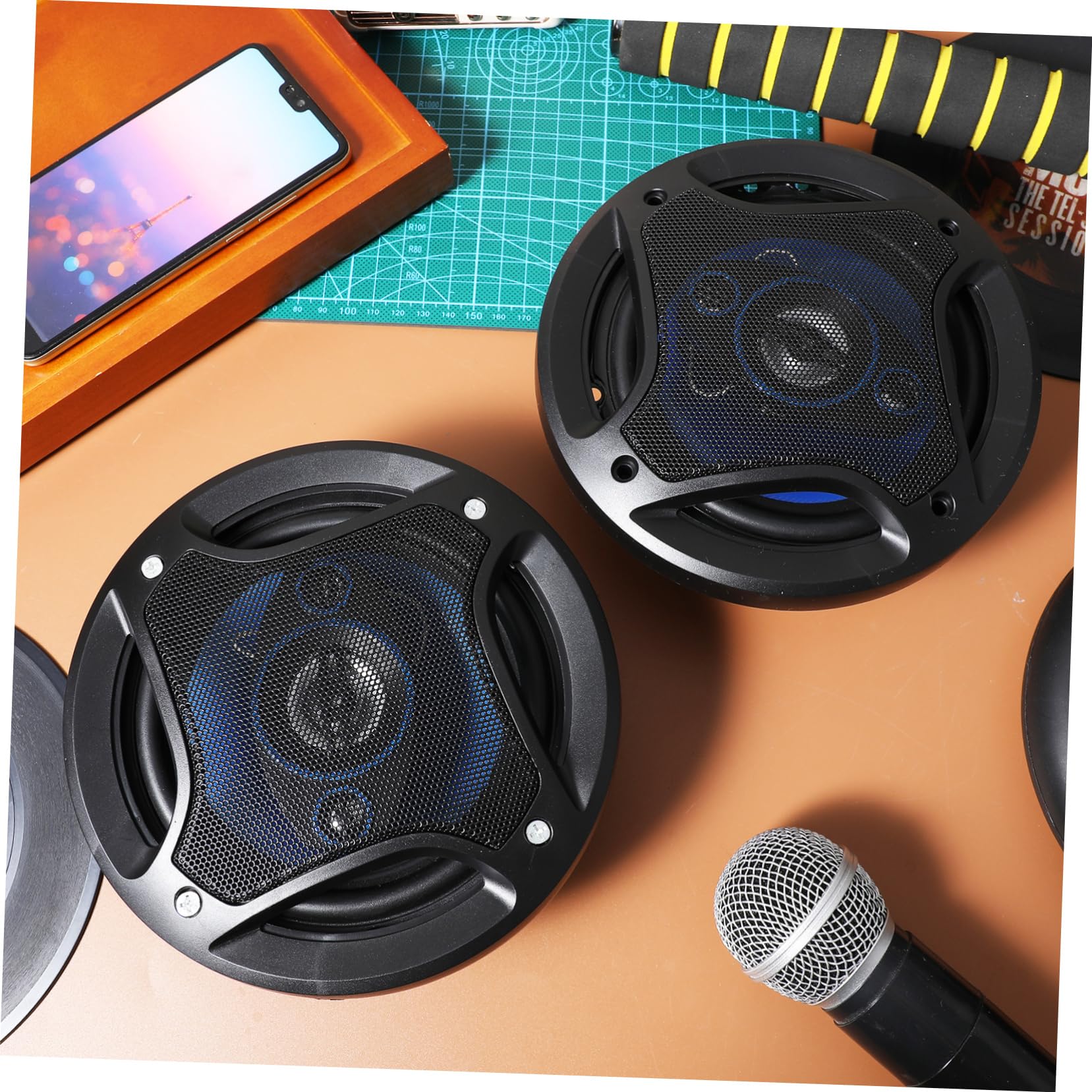 KOMBIUDA 1 Par Altavoces de Puerta de Automóvil de Audio Instalación Sonido de Compatible con Múltiples de Vehículo