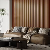 Vista 11 de Art3d - 2 piezas de panel acústico de listones, de 104 x 15.75 pulgadas para pared y techo, panel 3D acanalado absorbente de sonido con acabado