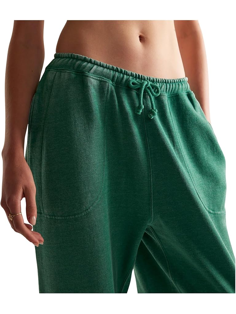 Green Free People Slow It Down Jogger