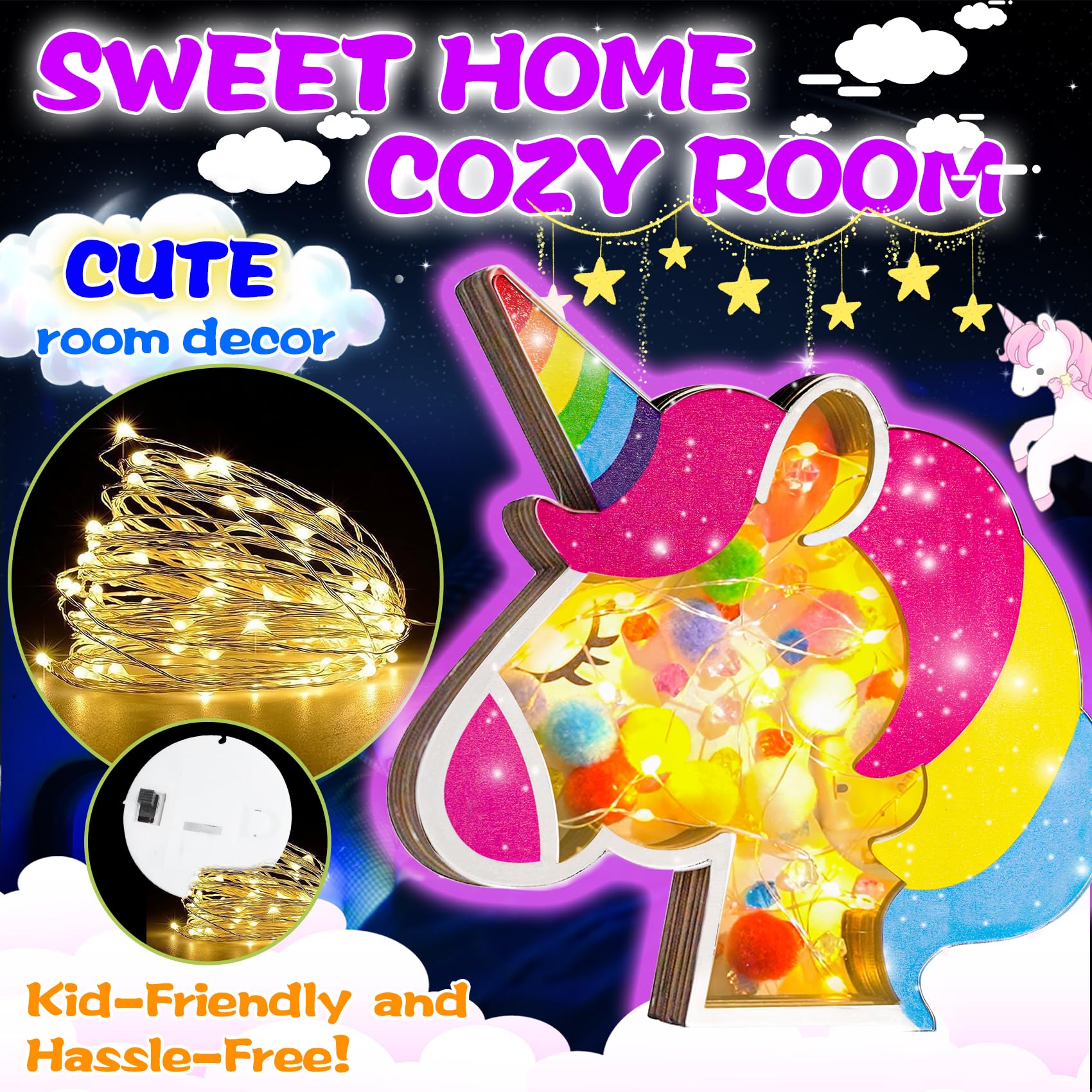 YOFUN Unicorn Crafts For Kids - DIY Unicorn Night Seychelles