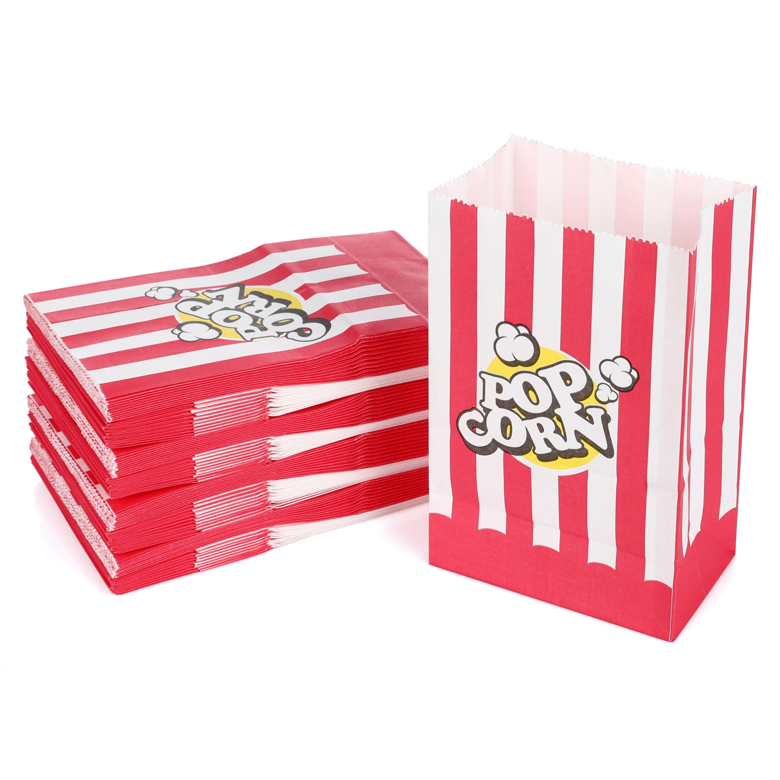 10 Popcorn-Boxen Im Hollywood-Style – Rot-weiß Gestreift, Perfekt Für Kino-Partys!