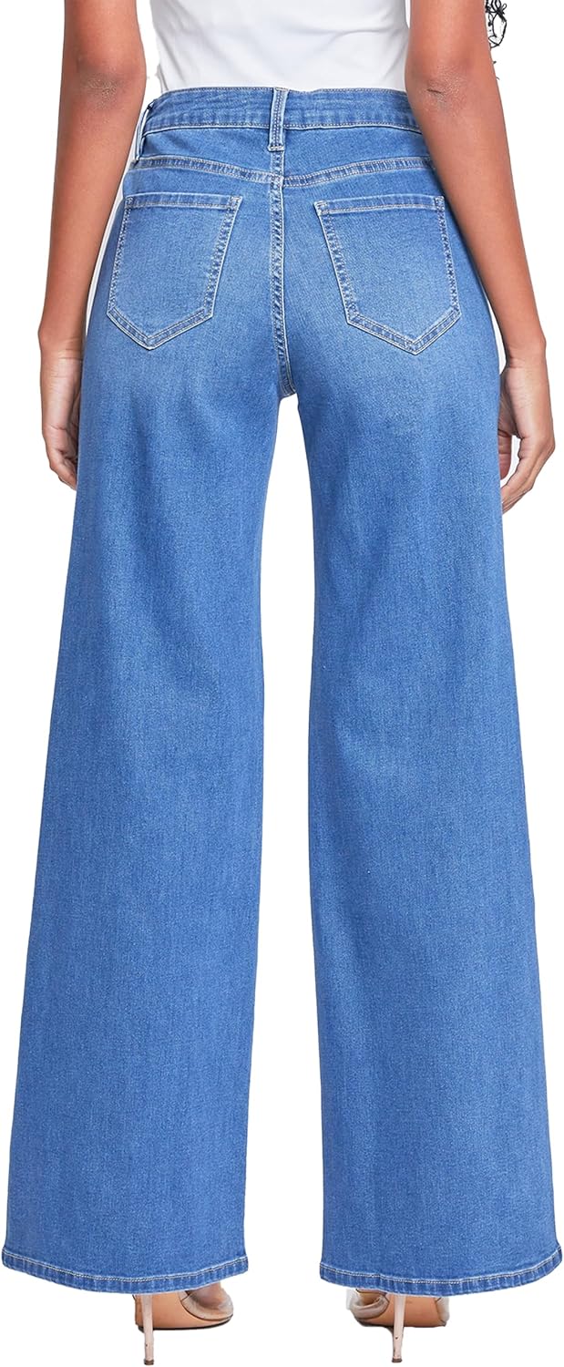 YMI Womens YMI Jeans Women's Essential Low Rise Wide Leg Jeans - Image 4