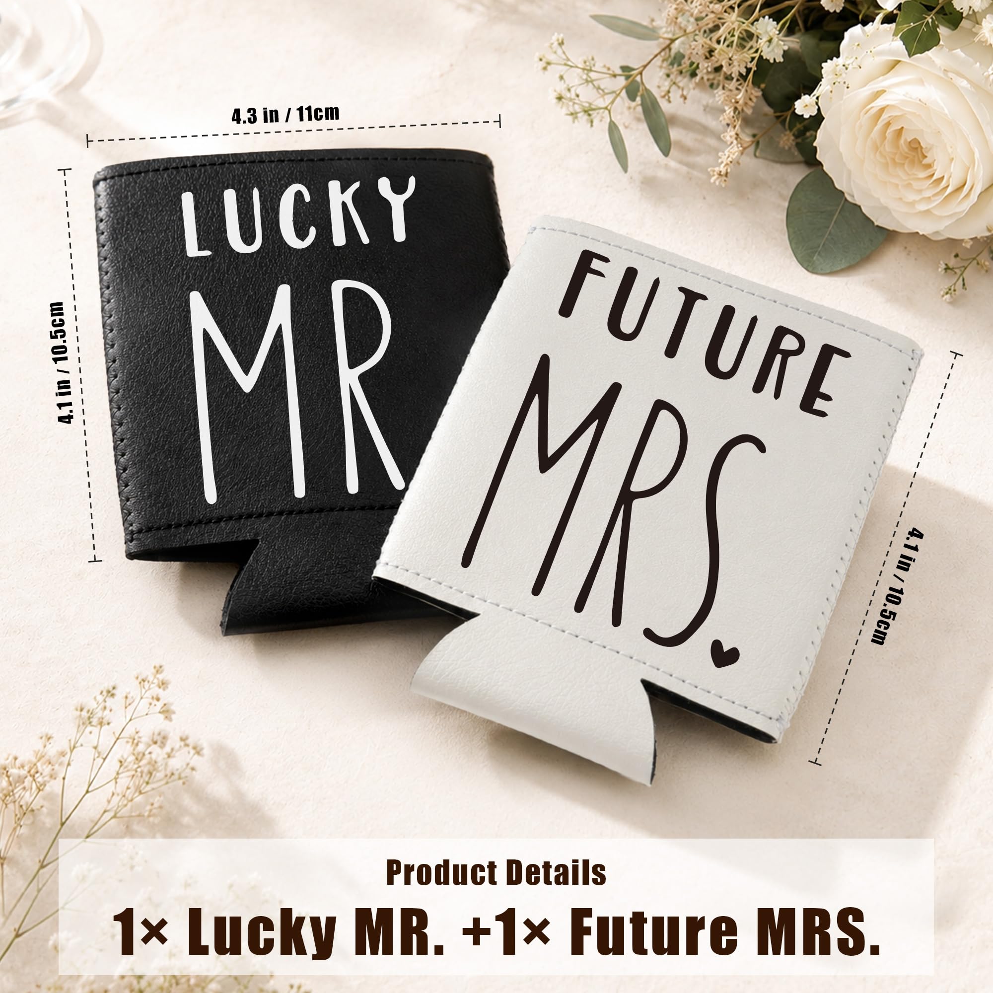 Mr & Mrs Can Coolers - Engagement Gift Set -4 Mr & Mrs Can Coolers - Engagement Gift Set -4