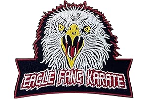 Cobra Kai Patches Iron On Eagle Fang Karate Sew On Badge