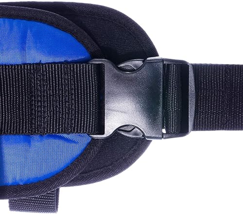 Miniatura 4 de COW&COW Cinturón de marcha acolchado con 4 asas y hebilla de liberación rápida de 5.5 pulgadas (azul, S24-30 pulgadas)