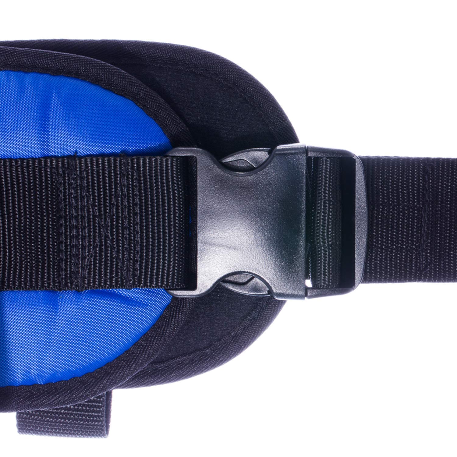 Cintura imbottita con 4 manici e fibbia a sgancio rapido, per fisioterapia, 14 cm
