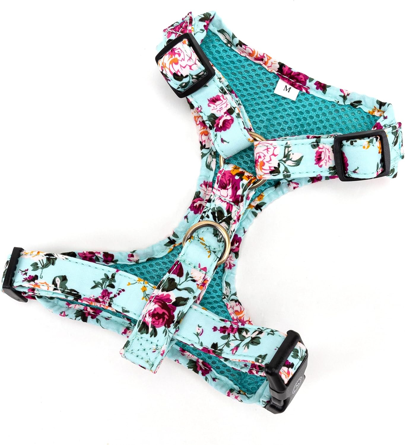 Angie and Allie Organic Cotton Dog Harness,No Pull Pet Harness with Leash D-Ring,Adjustable Soft Padded Dog Vest,Comfortable,Sustainable,Breathable and Stylish for Your Canine Companion