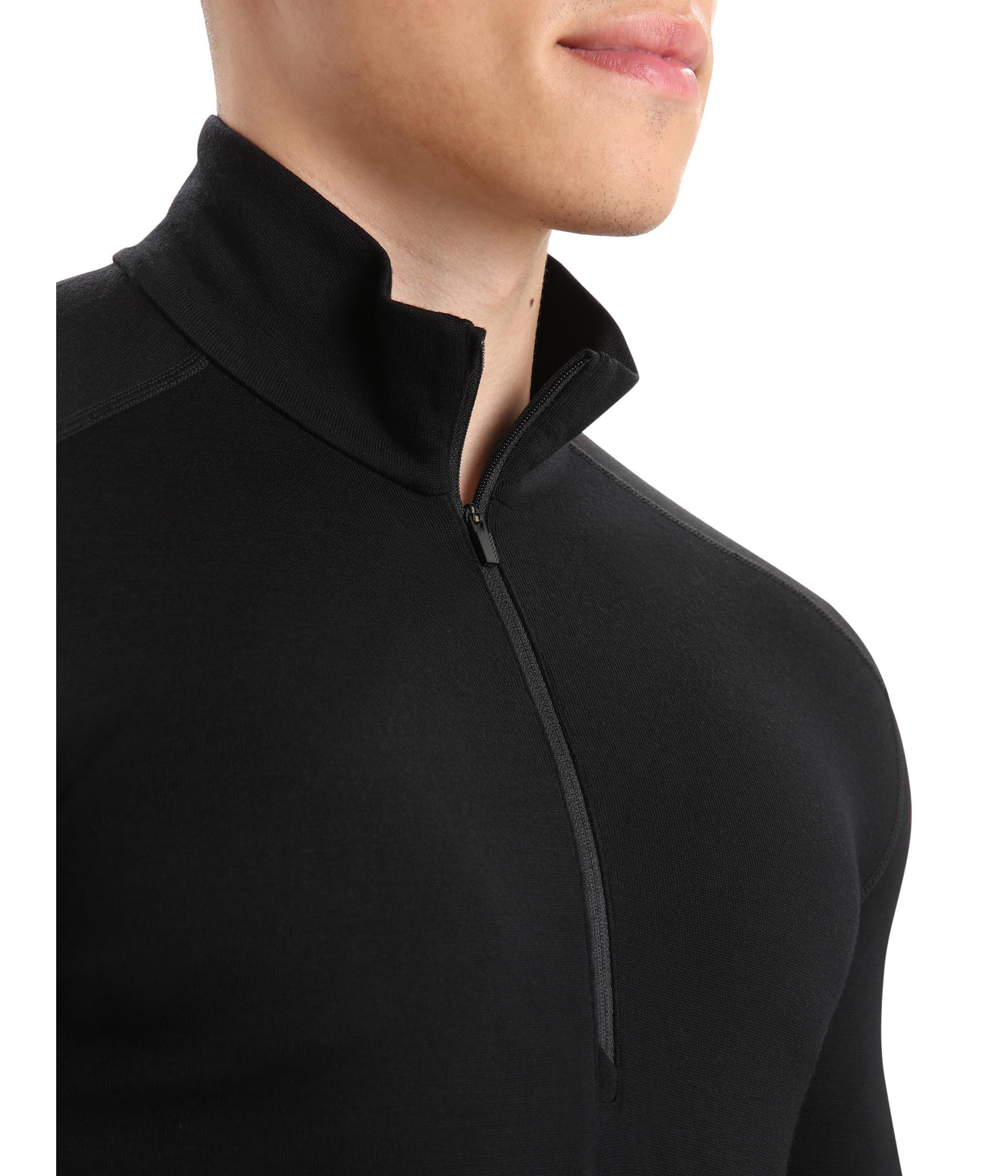 ICEBREAKER M 260 Tech LS Half Zip Black