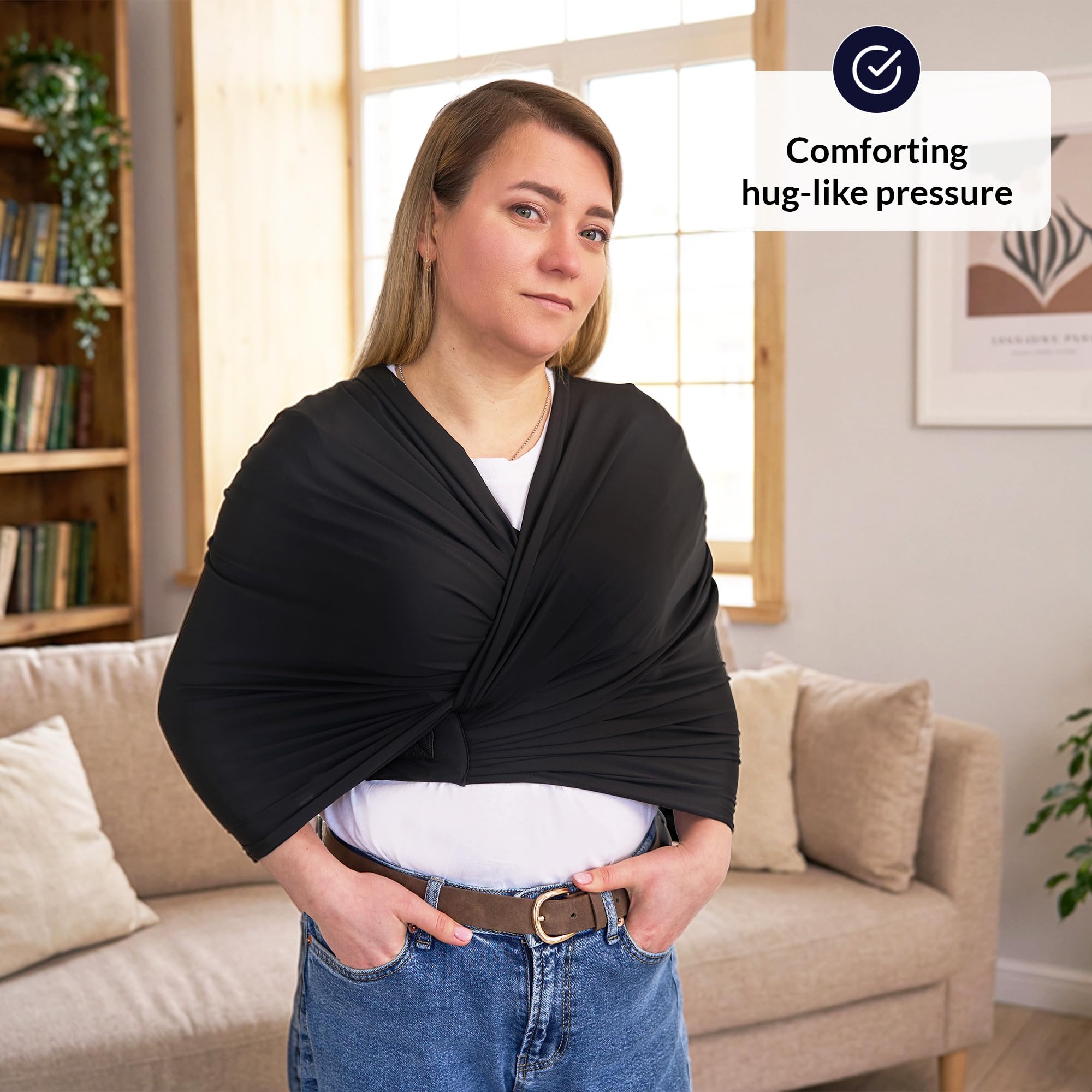 T-Shirt de Compression Adulte | Haut Sensoriel pour Autisme, TDAH et Anxiété | Hommes et Femmes | Pression Profonde Sensorielle | Gilet Apaisant Ajustable