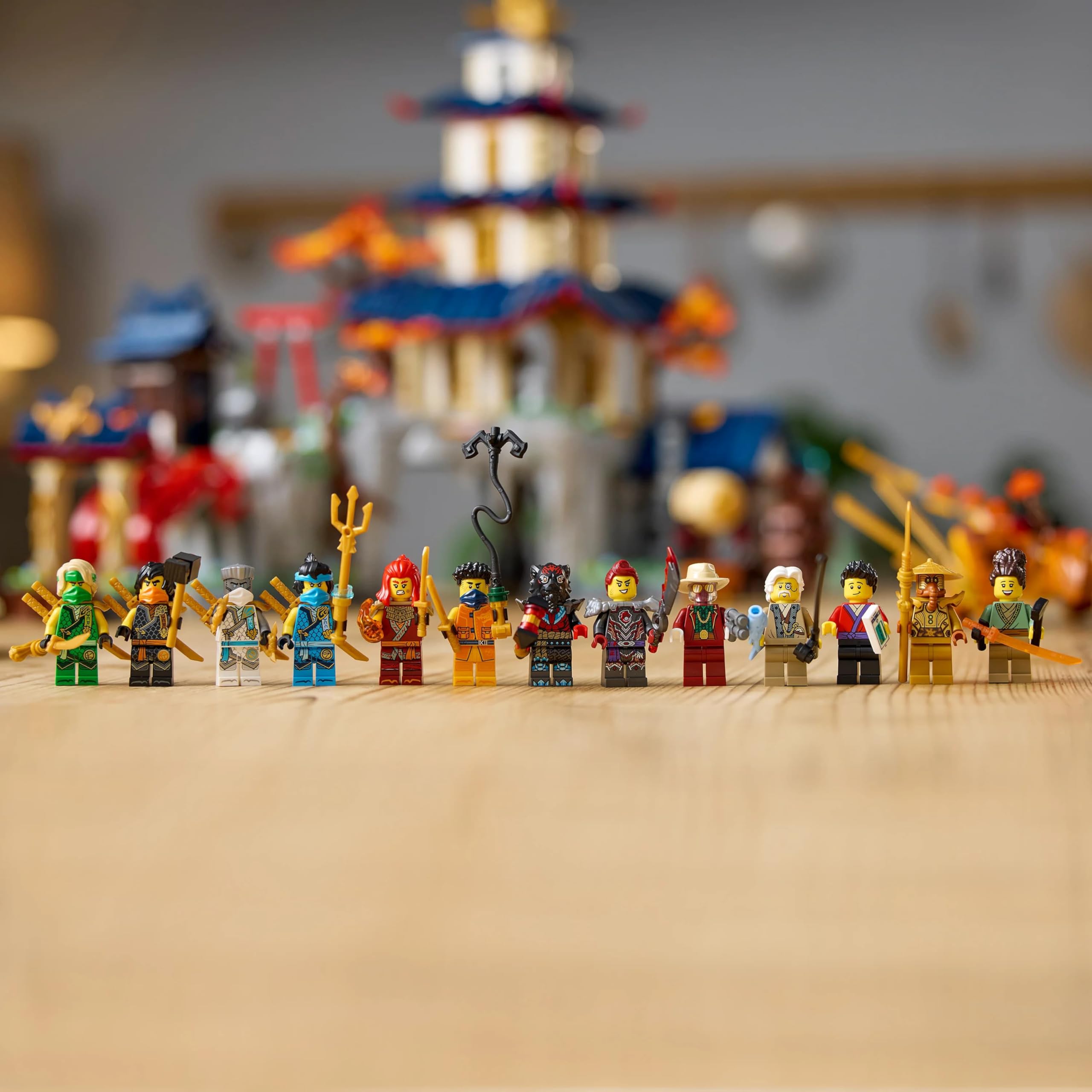 LEGO Ninjago Tournament Temple City Set 71814, 3489 Teile, 14 Minifiguren, Bauspielzeug, Neuerscheinung 2024