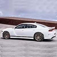 Vista 2 de Calcomanías de vinilo con rayas laterales compatibles con Dodge Charger (negro)