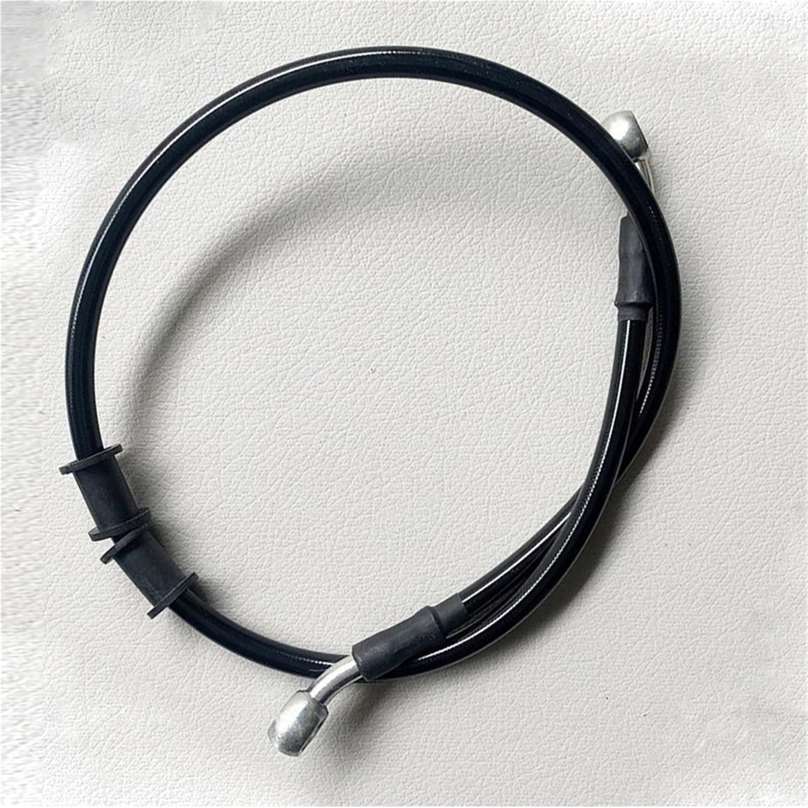 Shqxd Black- Silver Hydraulic Brake Hose Motorcycles 10Mm 28 Degree Braided Steel Clutch Oil Pipe Brake Hose 40Cm-150Cm Accessories(,50Cm)