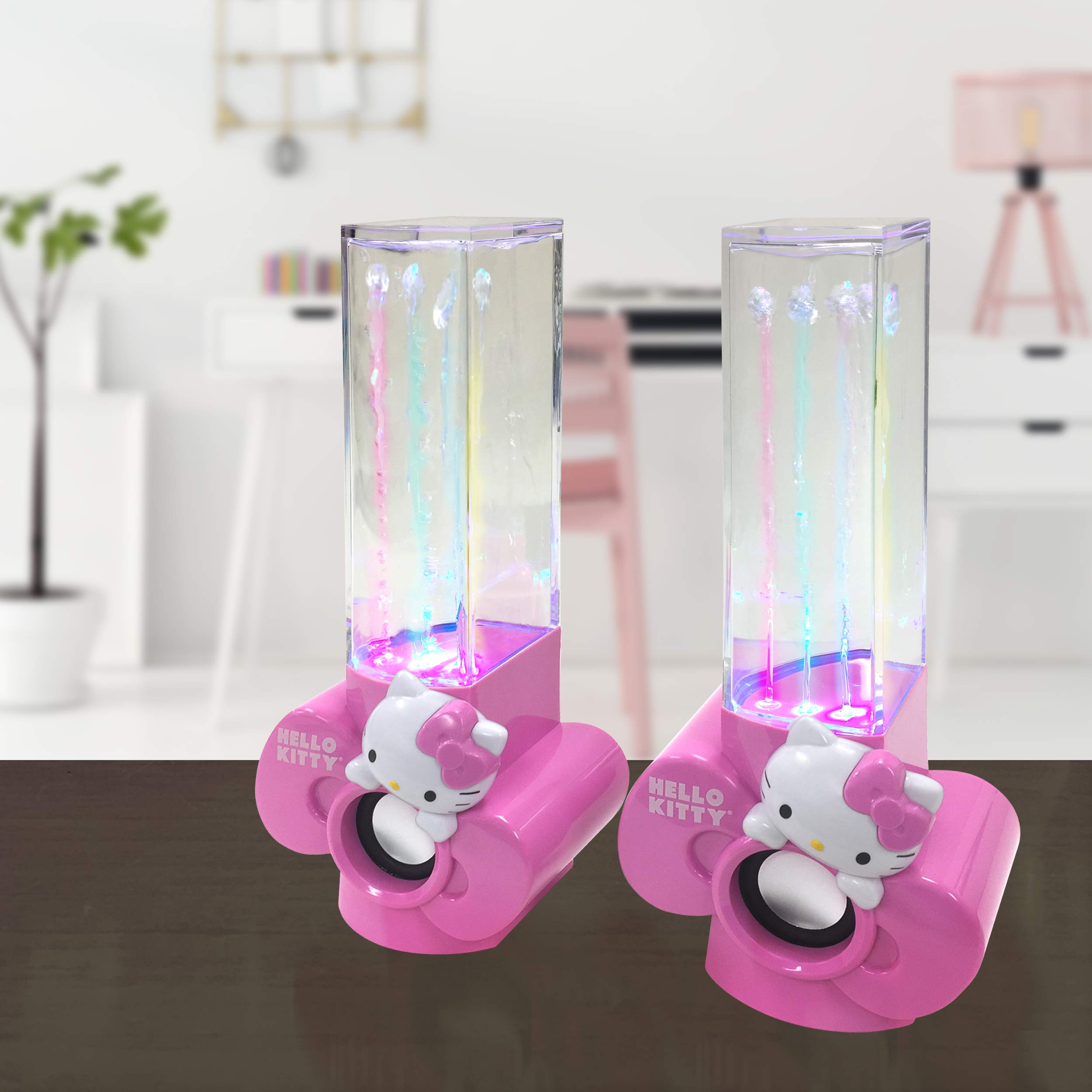 HELLO KITTY KT4040 USB-Powered Water-Dancing Speakers : Amazon.sg