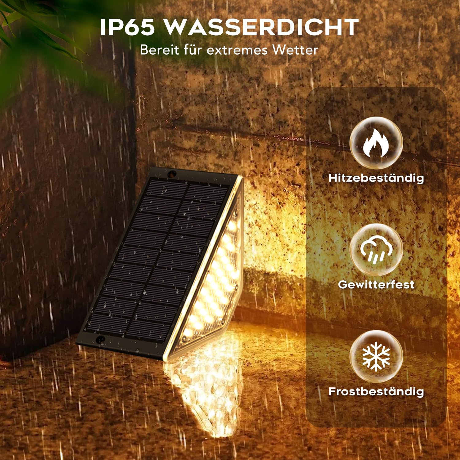 Shuniu LED Gartenlampen IP65 Wasserdicht Außen Solarleuchten 10 Stück