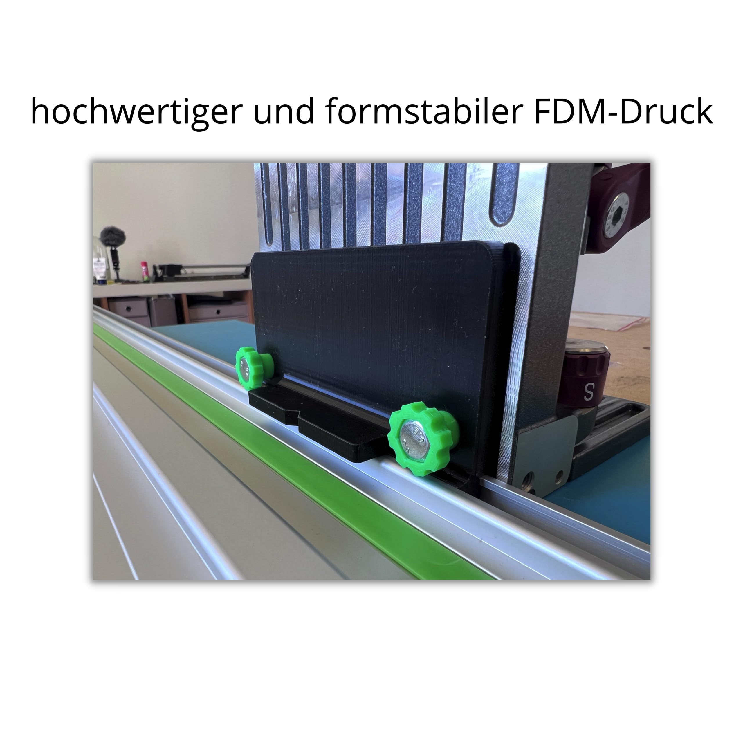 3DHerb Adaptateur compatible avec la fraise Lamello Classic X Top 10 et Top 21 compatible avec le rail de guidage Festool